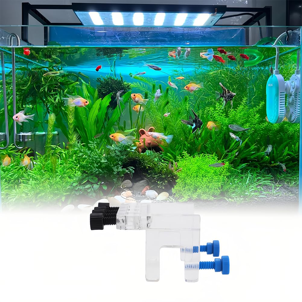 Supporto Tubo Acquario In Acrilico Trasparente - Per Tubi 5-15 Mm, Con Viti, Per Riscaldatori, Termometri