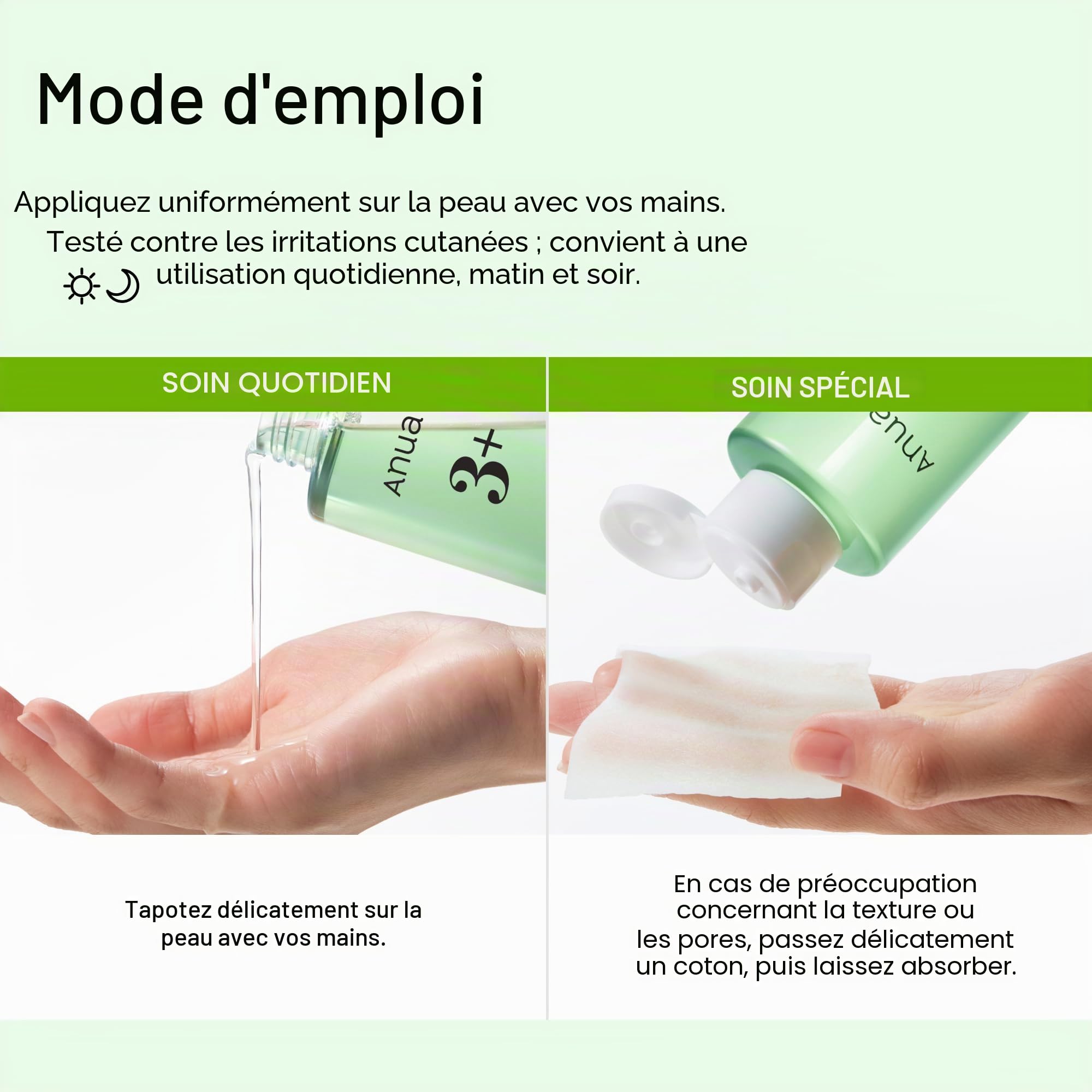 Anua Azelaic Acid 3 CICA Skin Claryfing, tonifiant et transparent, avec acide salicylique et acide azélaïque, sébum & Spot Care, convient aux peaux sensibles, soins de la peau coréenne (250 ml)