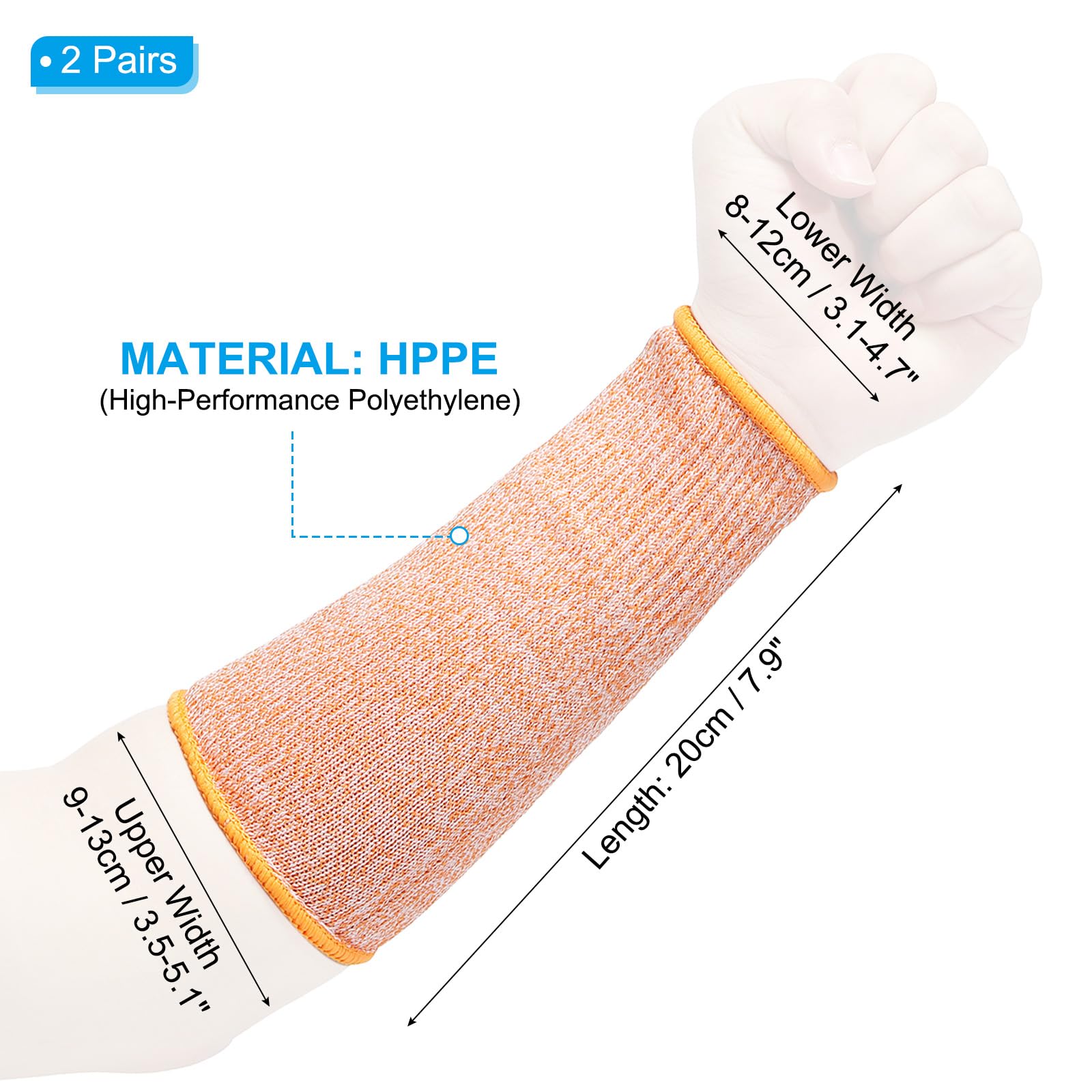 PATIKIL 8 Inch Cut Resistant Sleeve - Image 2