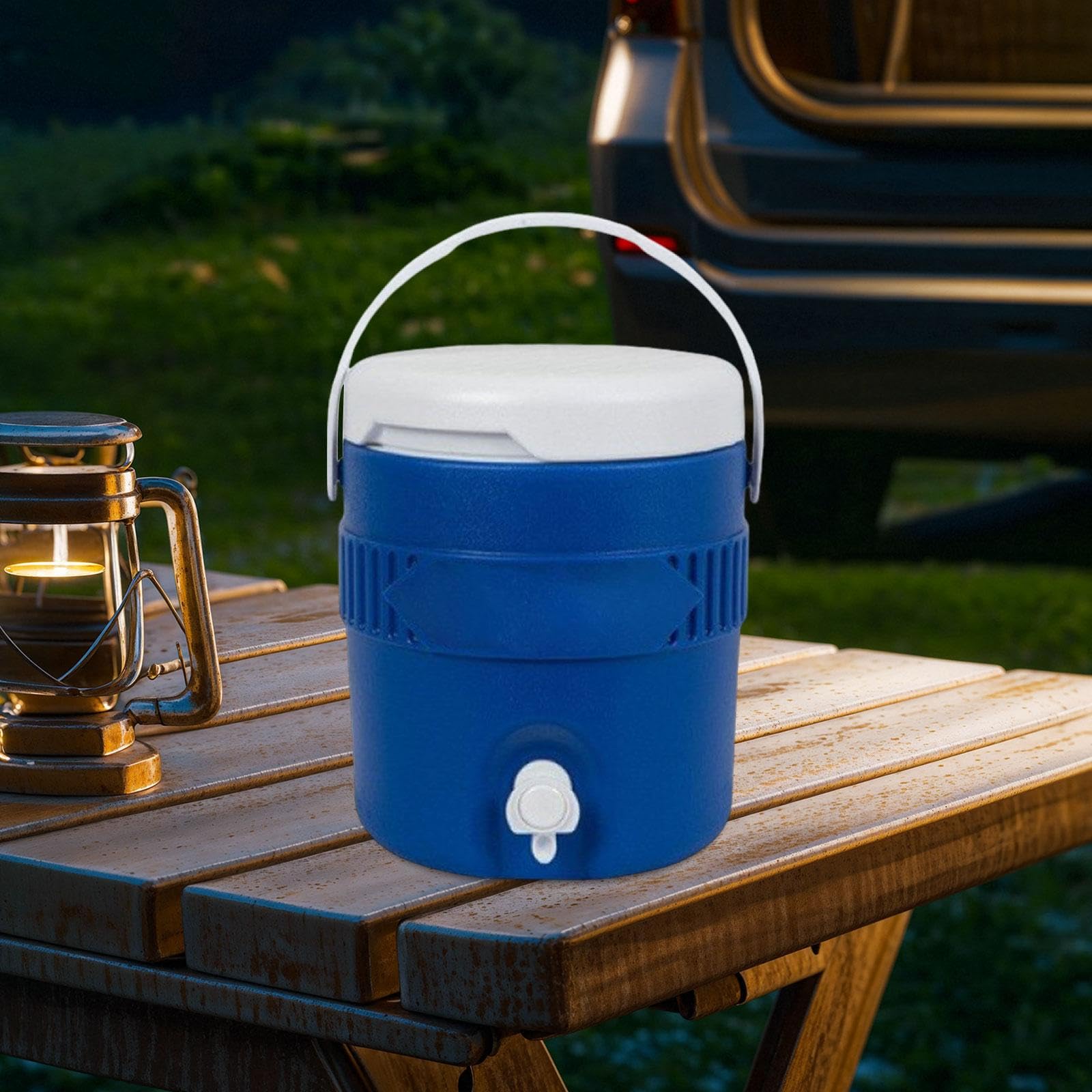 Nevera Portátil Multiusos con Dispensador de Agua Y Asa Capacidad 3.8 litros Estructura Aislante Y Liviana Picnics Viajes en Carretera