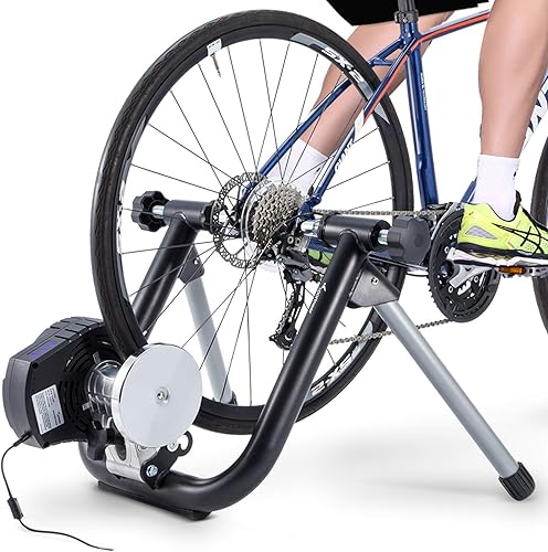 Miniatura 7 de Sportneer Soporte de entrenamiento inteligente para bicicleta de interior, entrenamiento de resistencia electromagnético para ciclismo en