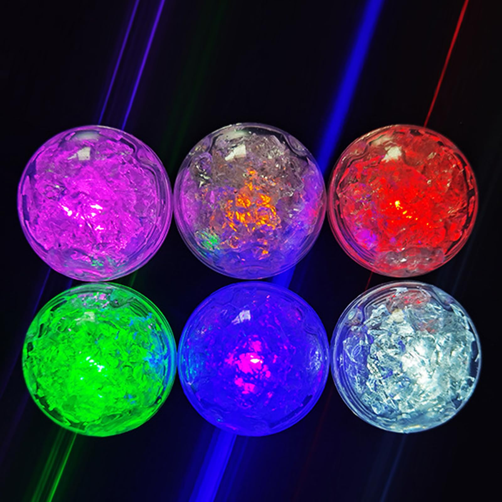 Cubetti Di Ghiaccio LED Luci Blù - 12 Pezzi Impermeabili Per Bevande - Foto 4