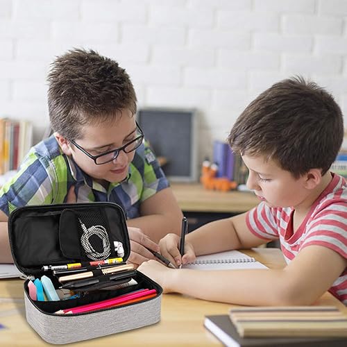 Miniatura 7 de Estuche para lápices de gran capacidad, bolsa de tela Oxford, bolsa de almacenamiento para rotuladores de lápices, soporte para papelería para