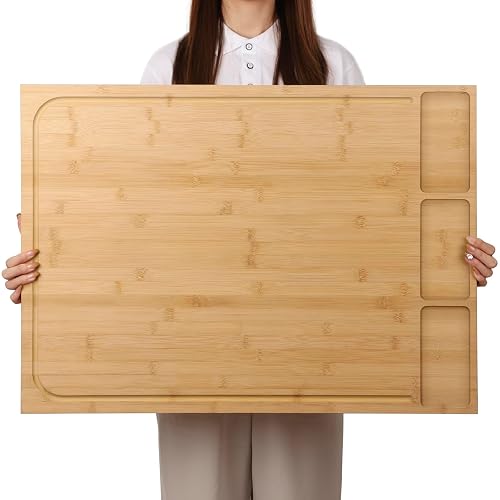 BAMOTTO CRAFTBAMBOO 30 x 21 Inch Extra Large Bamboo Cutting Board