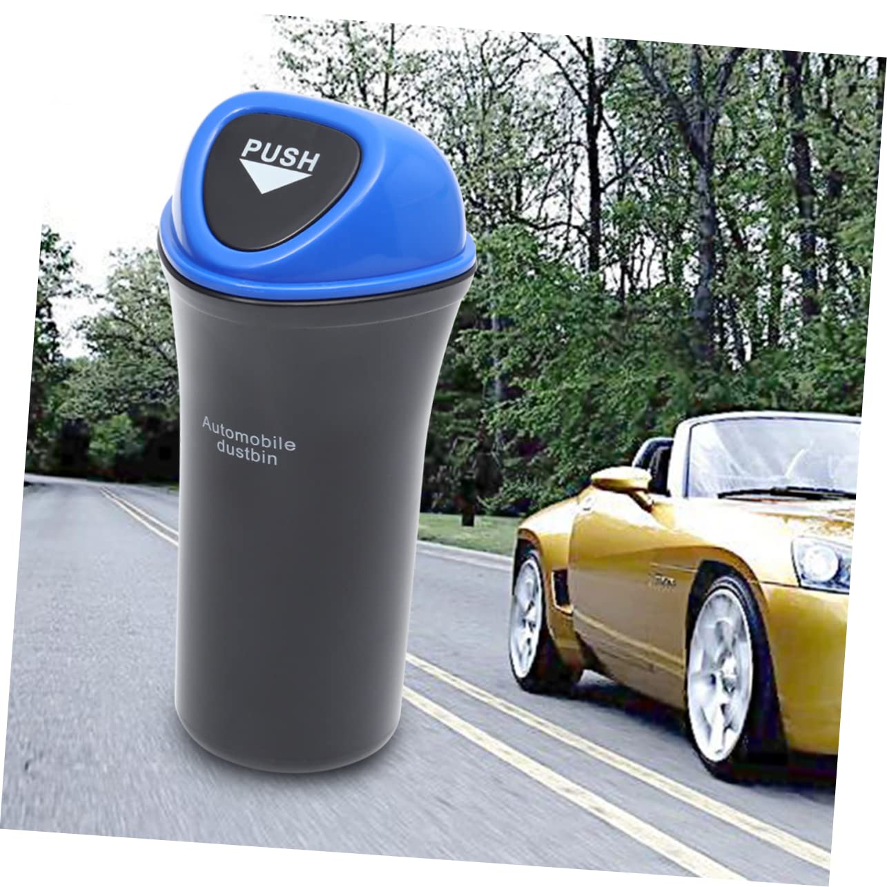 Zuasdvnk Auto-Mülleimer Für Rücksitz - Wasserdichte Müllbox Mit Flaschenhalter - Auslaufsicherer Auto-Organizer 25x17x10 Cm