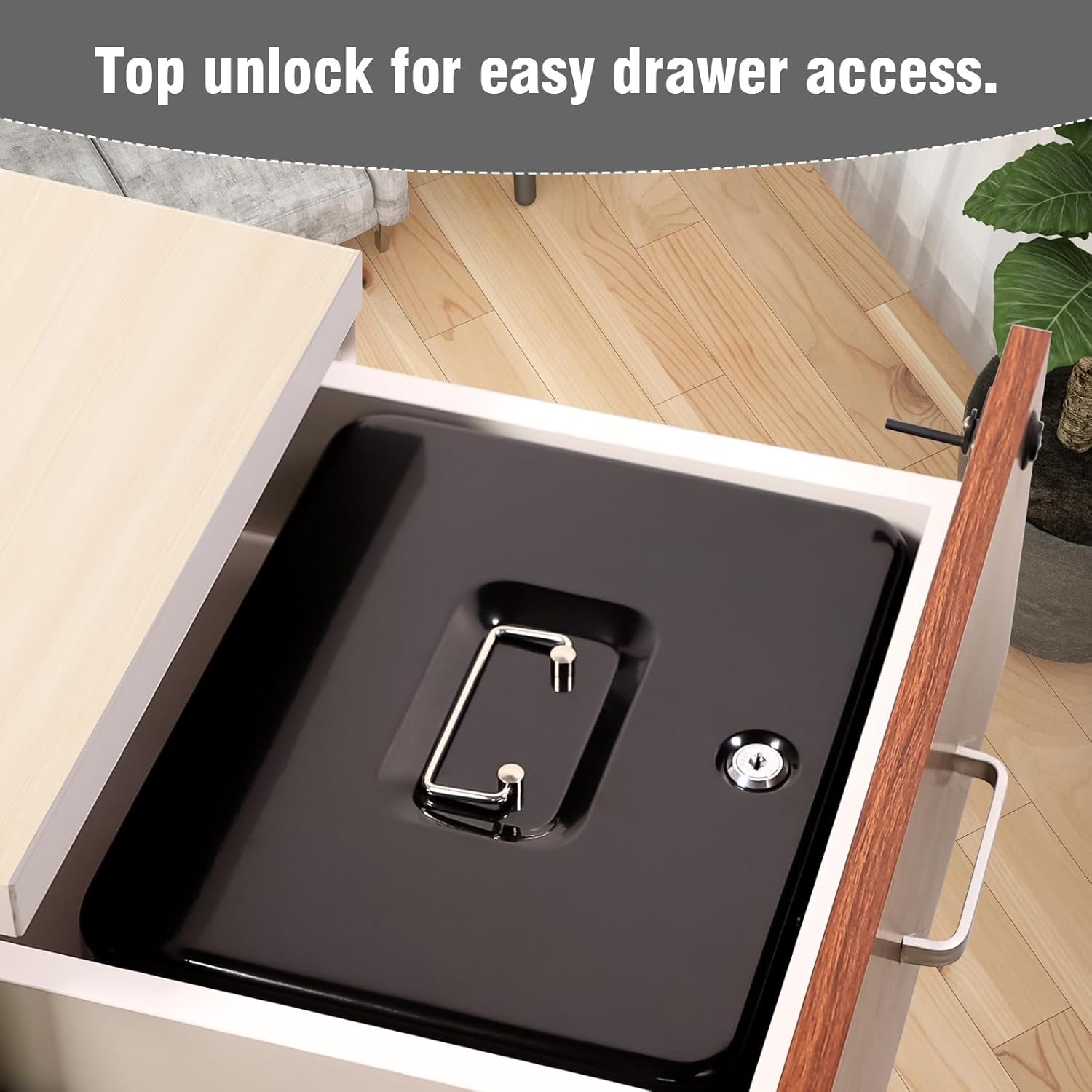 KYODOLED Lock Box for Personal Items,Safe Storage Box for Valuables