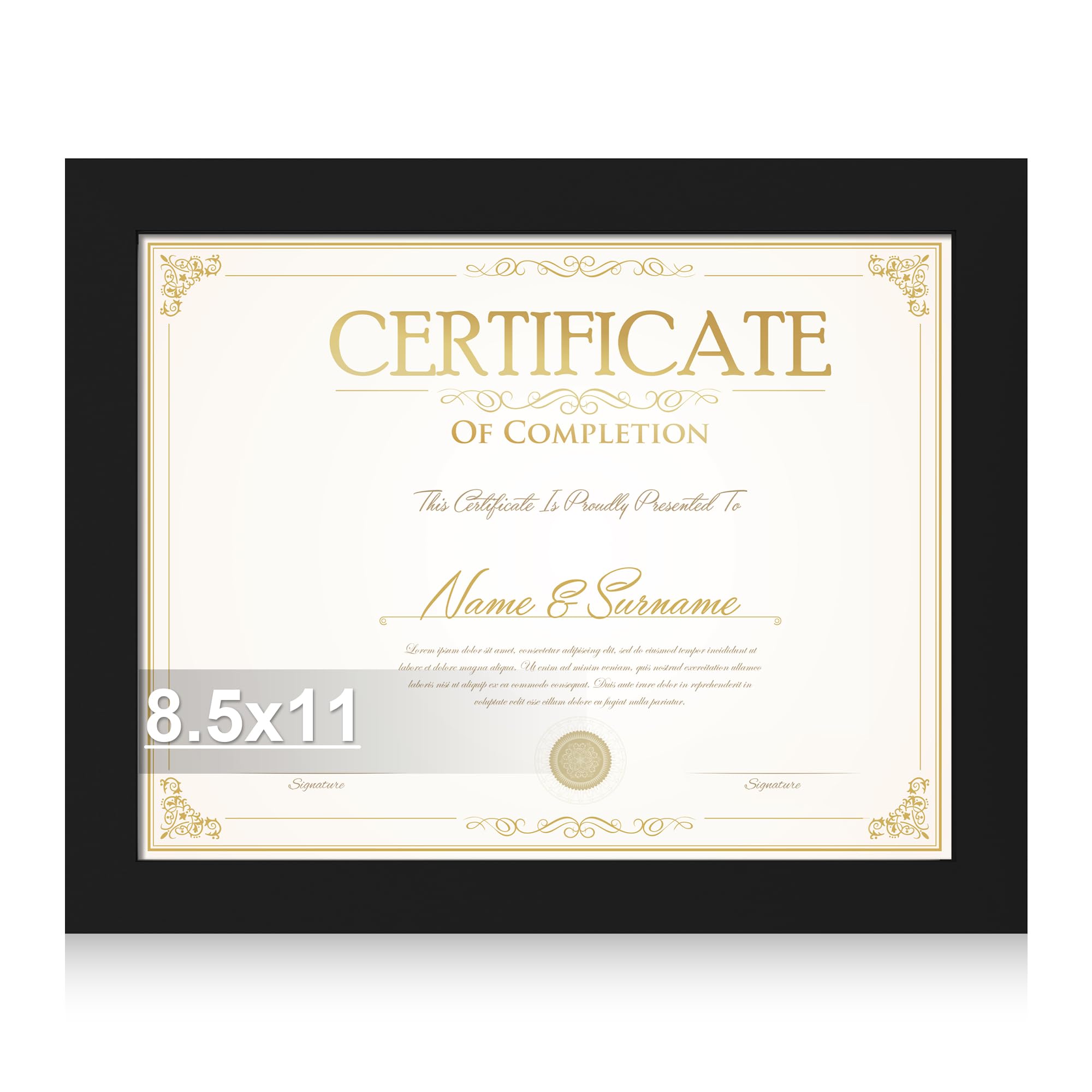 Photo 1 of Hongkee 8.5x11 Picture Frame, Black