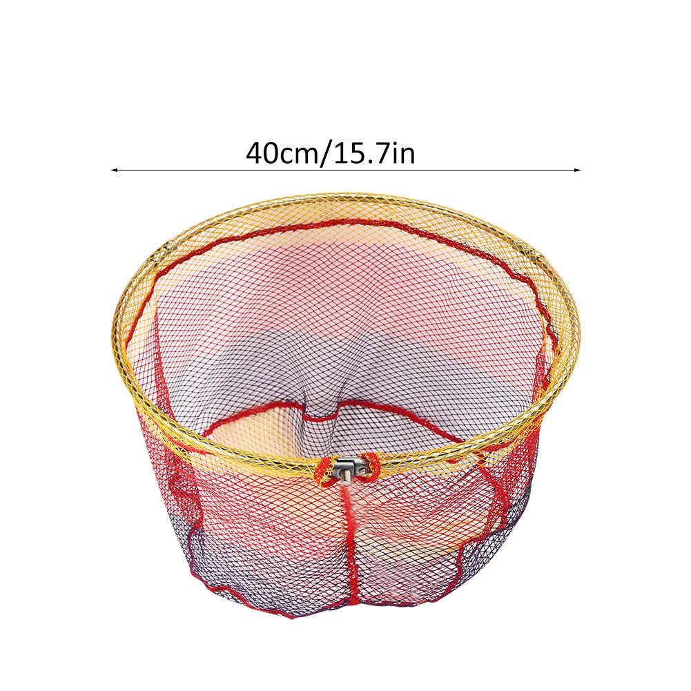 Épuisette Flottante Pliable – Filet De Pêche PVC Noir, Anti-accrochage, Pour étang/bateau/rochers