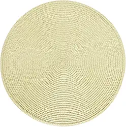 Mimo Style Redondo Lugar Americano, Verde, 38 x 38 cm