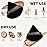 CUPID CARE 6 Pcs Triangle Powder Puff with 2 Travel Cases, Setting Powder Puffs for Face Powder and Foundation, Soft Velour Makeup Puff for Loose Powder Body Powder, Skin-Friendly, Beauty Makeup Tools