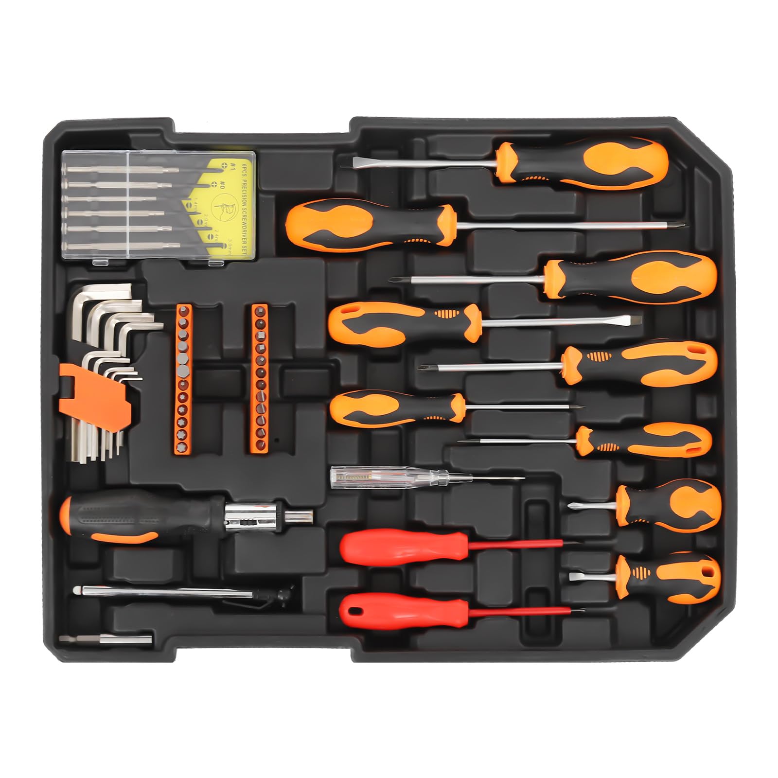 Cassetta degli attrezzi, 187 pezzi, set professionale di attrezzi Household HandTool Kit Misted Hand Tool Kit con chiave inglese, cacciavite, righelli, martelli e molto altro ancora