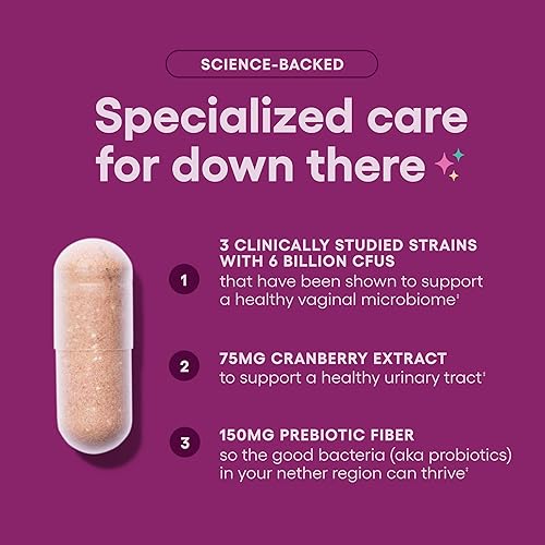 Miniatura 4 de Physician's Choice Probióticos vaginales para mujeres, únicos con raíz de regaliz, equilibrio de pH, control de olor, levadura, microbioma vaginal y