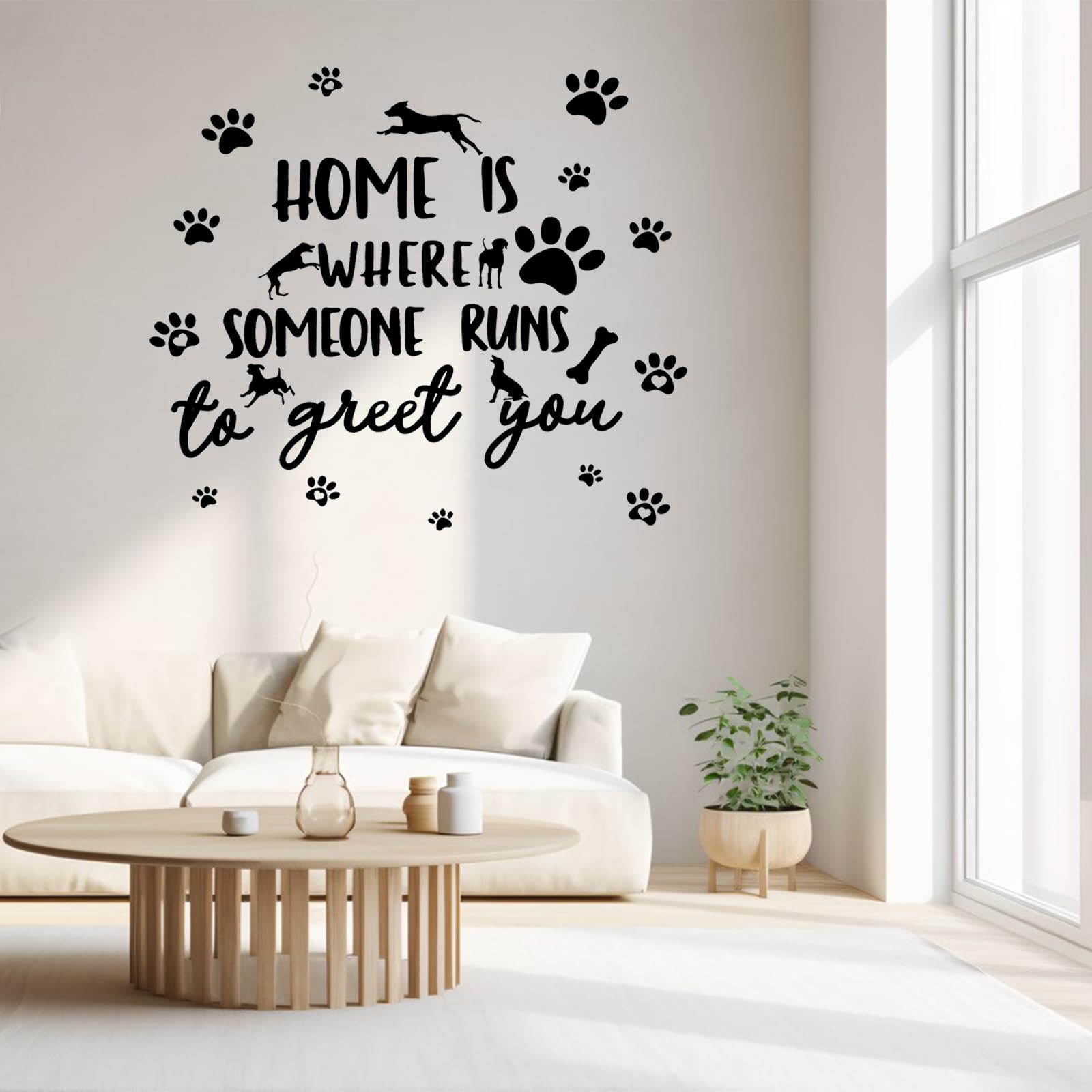 Wandaufkleber Mit Hundepfoten – 26-teiliges Set, Abziehbar, Für DIY-Wanddekoration