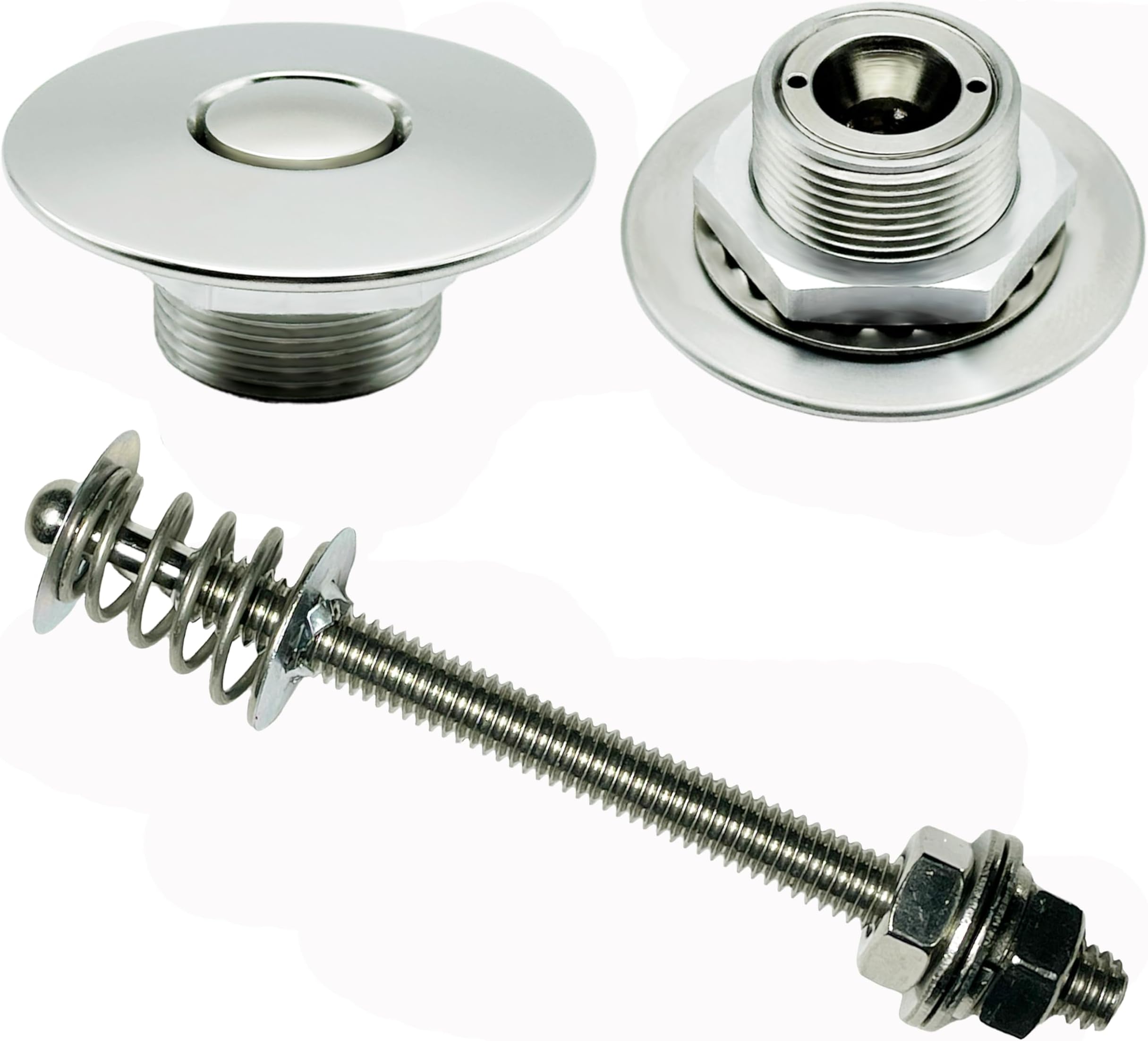 Polished Stainless Steel 1.50"" & 4"" Stud