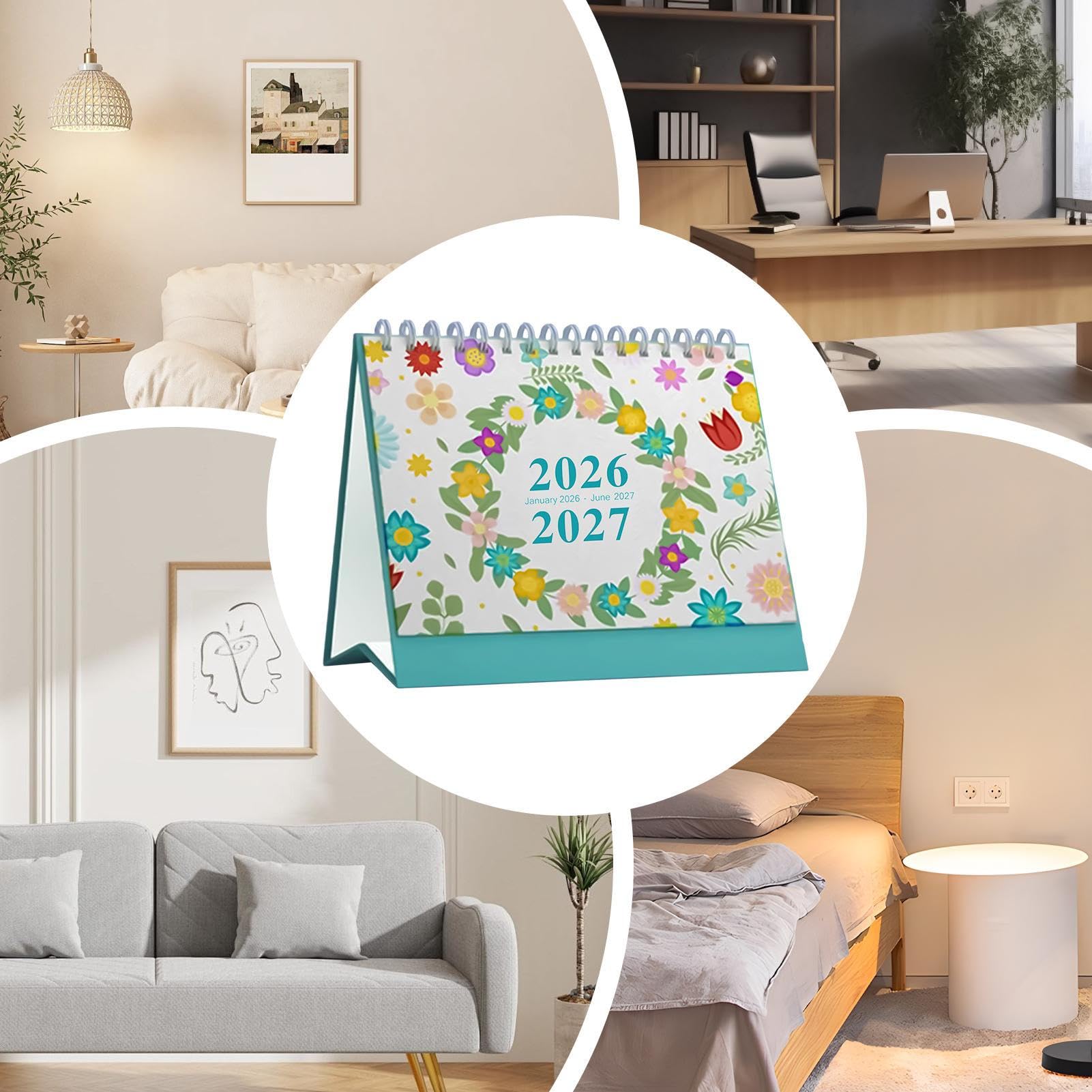 Tischkalender 2026 18 Monate Wochen- und Tagesplaner mit Notizen