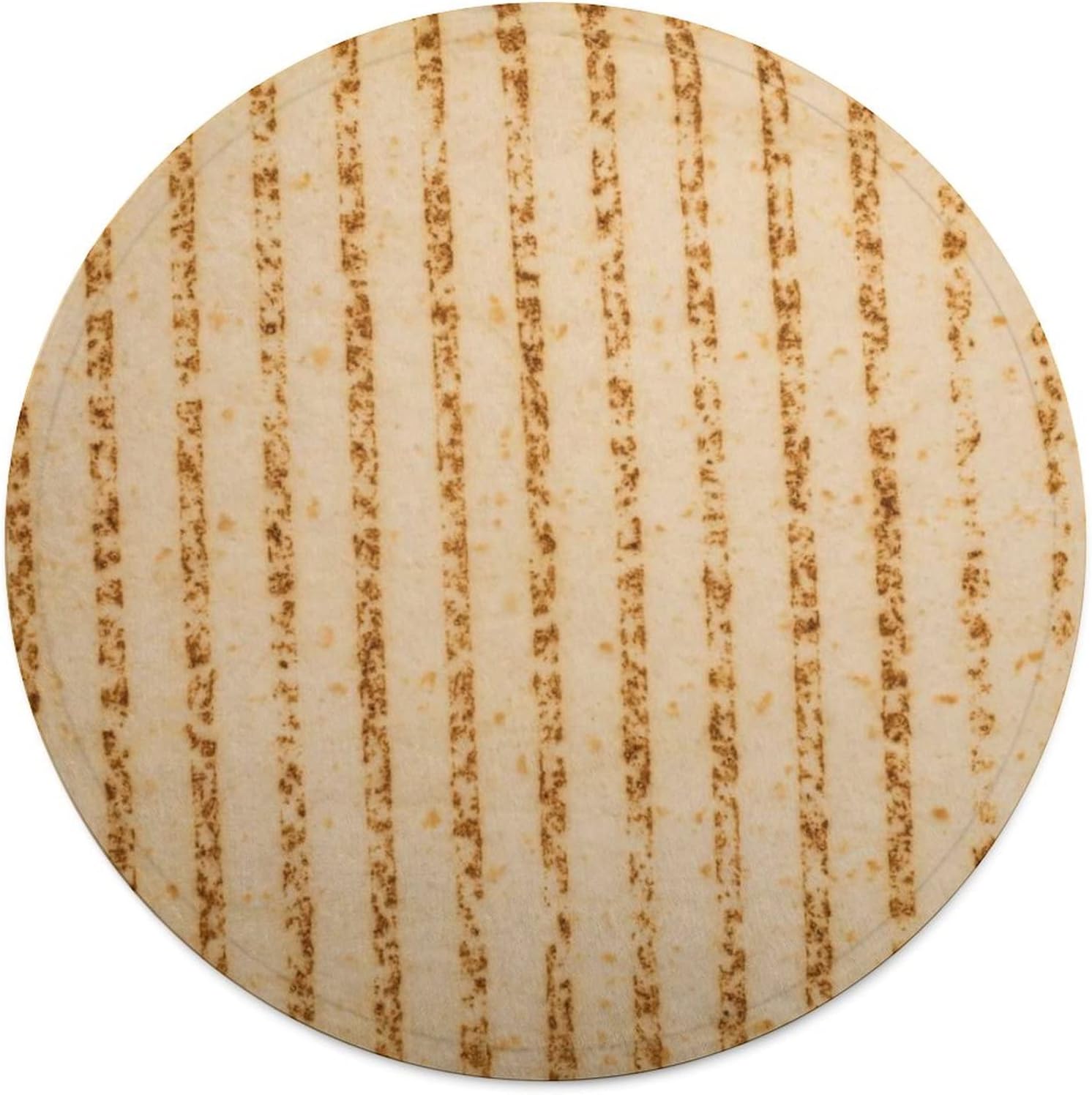 Grilled Pita Bread Blanket Double Sided Funny Realistic Food Throw Blanket Giant 60 inches Novelty Soft Blanket for Adult and Kids Blanket Large One size