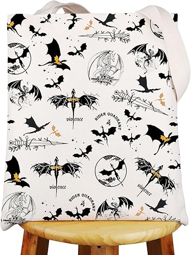 Miniatura 7 de Romantasy Dark Academia Dragons Book Sleeve Romantasy Dragons Gifts Dragon Riders Book Gifts YA Fantasy Book Cover Dragons Lover Book Gifts (vioence)