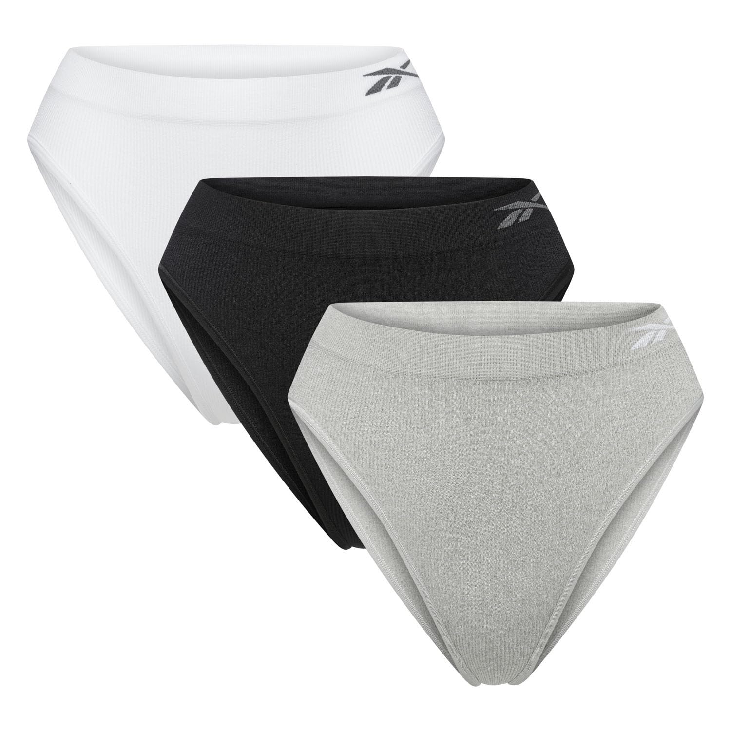 Reebok Kam Womens Underwear Briefs | Seamless Knickers For Women Multipack | Moisture Wicking Underwear, Ribbed Design | Seamless Pants For Women, Available In Sizes Xs,s,m & L
