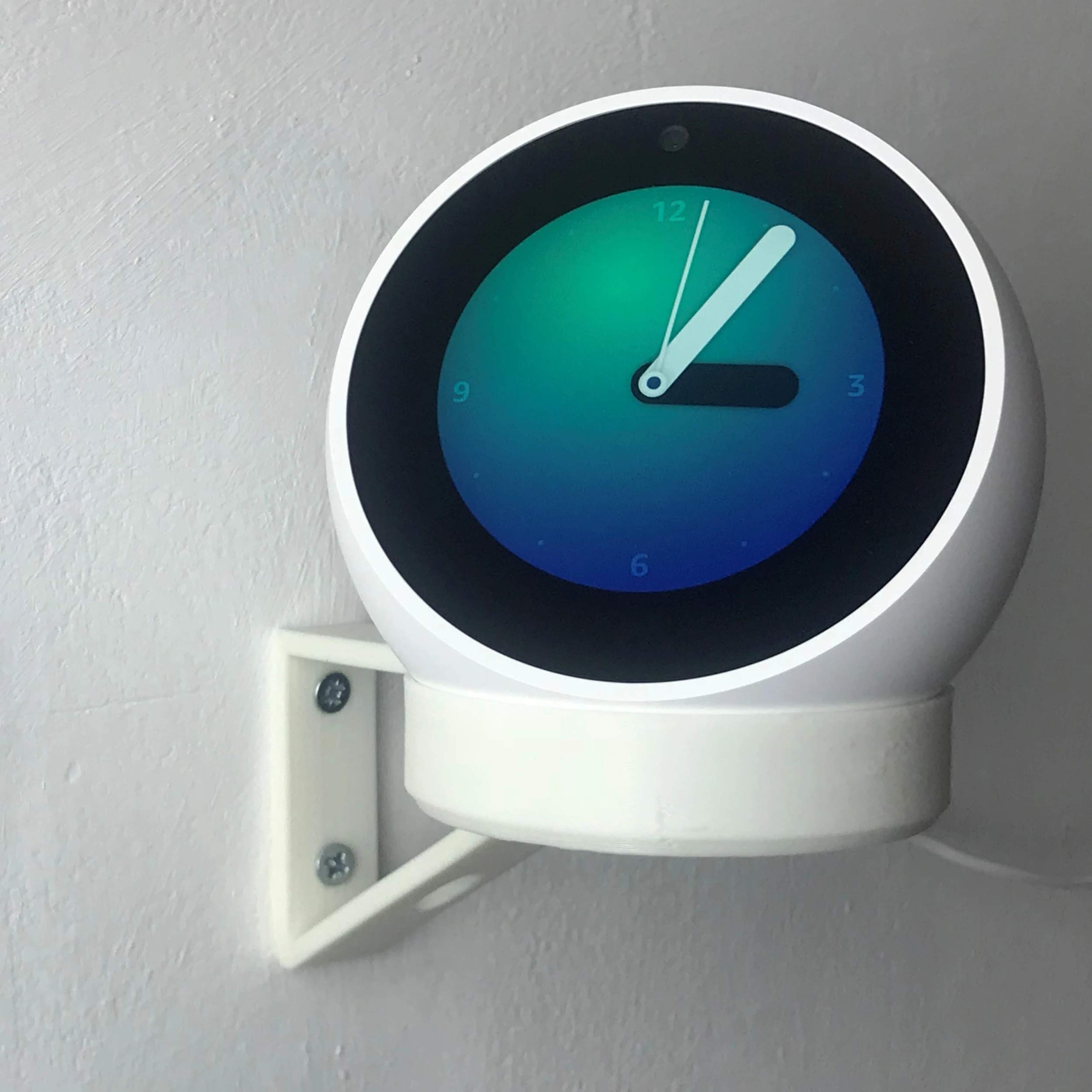Echo Spot - Soporte de Pared Ajustable, Color Blanco