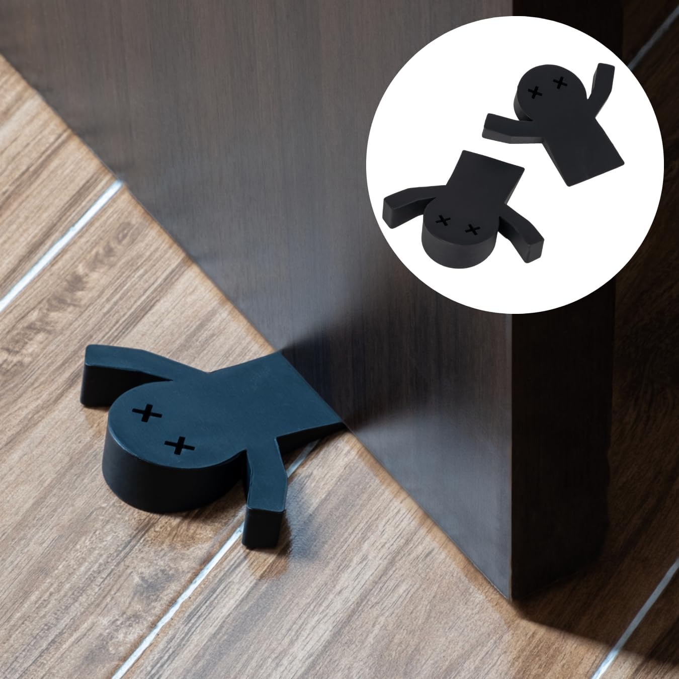 2Pack Decorative Door Stoppers for Bottom of Door Cute