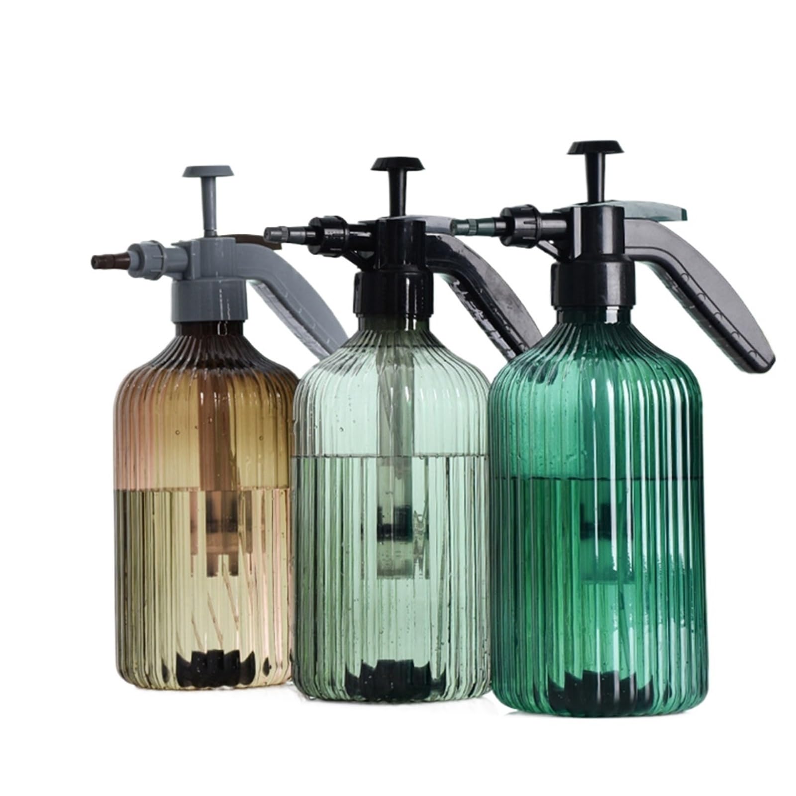 Leere Sprühflasche, 2 l tragbare Druck-Gartensprühflasche, Kessel for die Bewässerung von Pflanzen und Blumen, Druck-Gartengeräte-Zubehör(Brown)