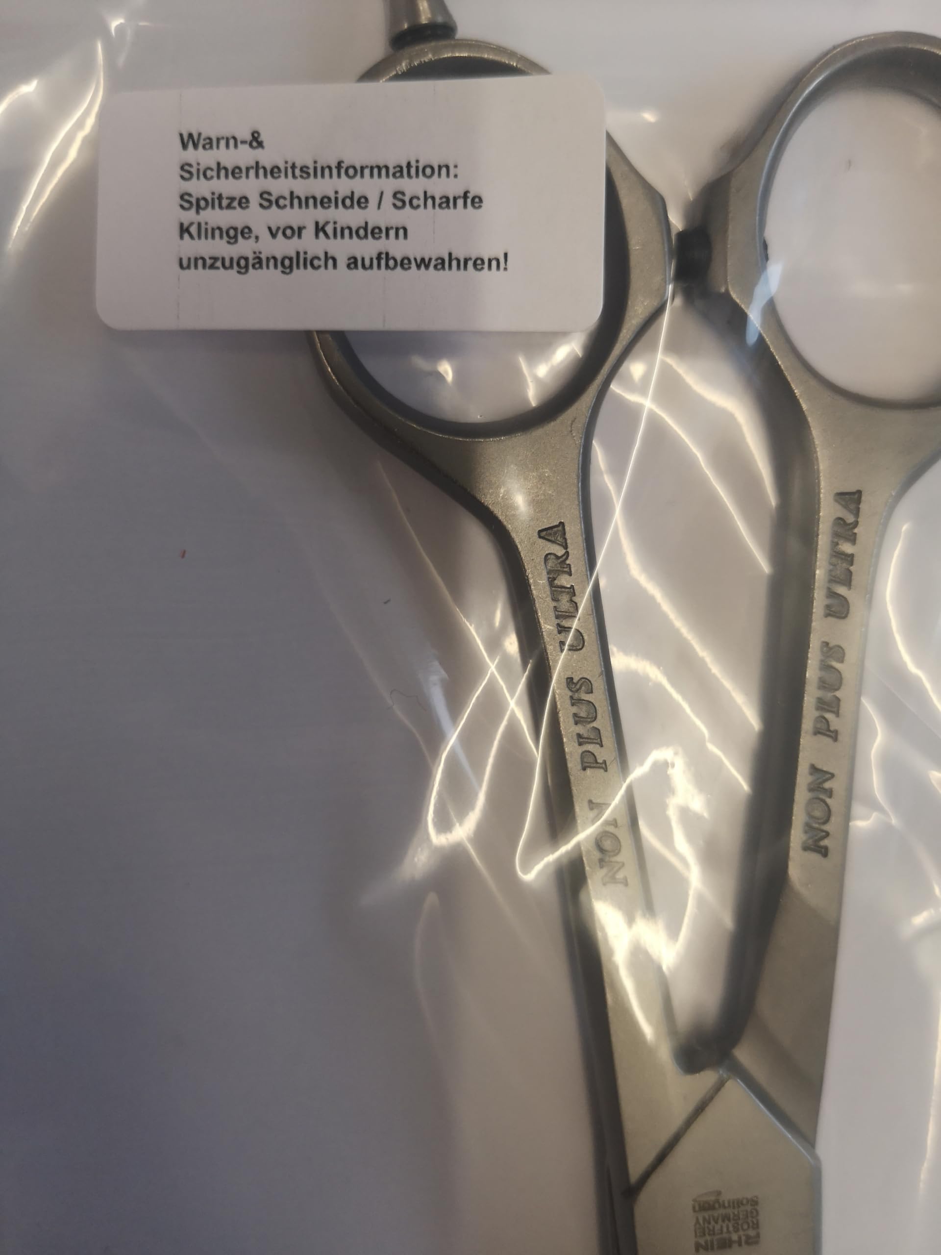 Fellschere Profi-Hundeschere-Fellschere für Tiere-gerade-Made in SOLINGEN- "Non plus Ultra" mit Haken-ca. 20 cm lang-rostfrei