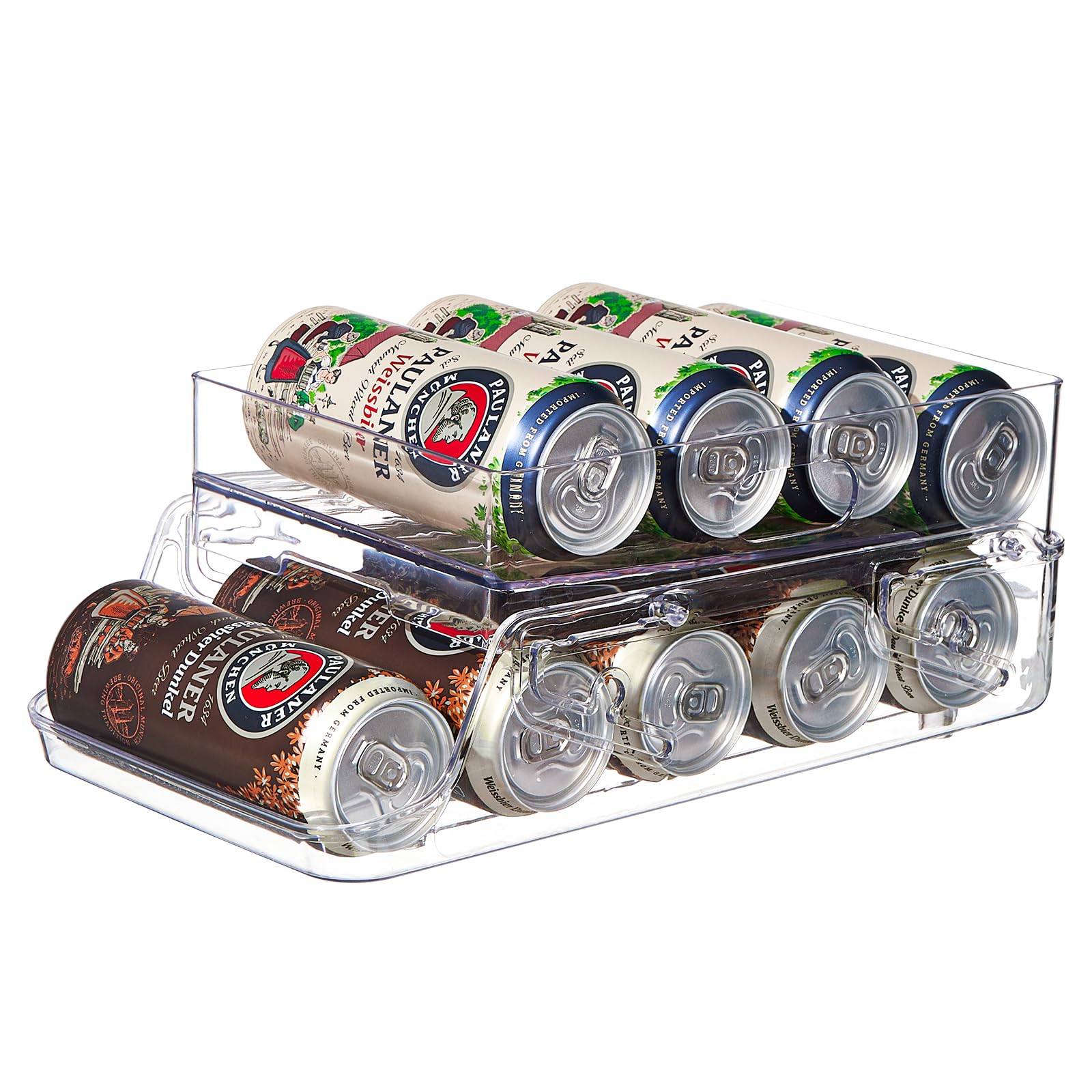 Fridge Organiser Cans 500 ml, Can Dispenser Automatic Drink Shelf for the Fridge Kitchen Organiser Storage Fridge Drawer Box Storage for Bottles Soda Beer Drinks
