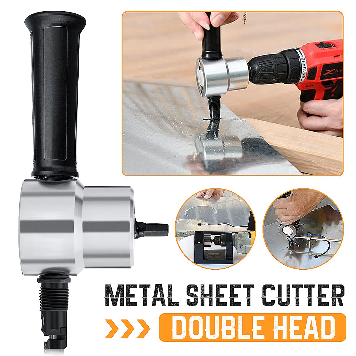 Nibbler Cutter 360 Gradi Regolabile Power Drill Kit Strumenti di Taglio