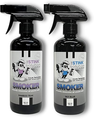 Smokers Odor Eliminating Spray Completely removes Smoke Odors. Proven Formula Using OAM Technology That Safely removes Odors for Good. 1 Bamboo Teak Smokers Odor Eliminating Spray Completely removes Smoke Odors. Proven Formula Using OAM Technology That Safely removes Odors for Good. 1 Bamboo Teak