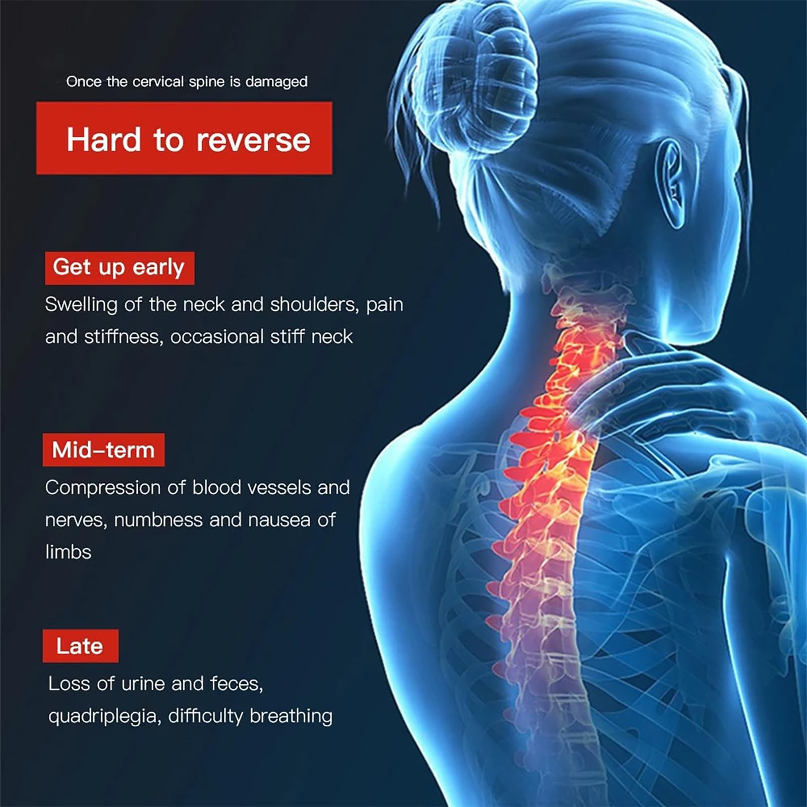 NEWFUN Cervical Traction, Appareil de Traction Cervicale, élimine les Tensions dans la Nuque, Stabilise et Soulage la Pression Sur la Colonne Cervicale, Convient aux Hommes et aux Femmes