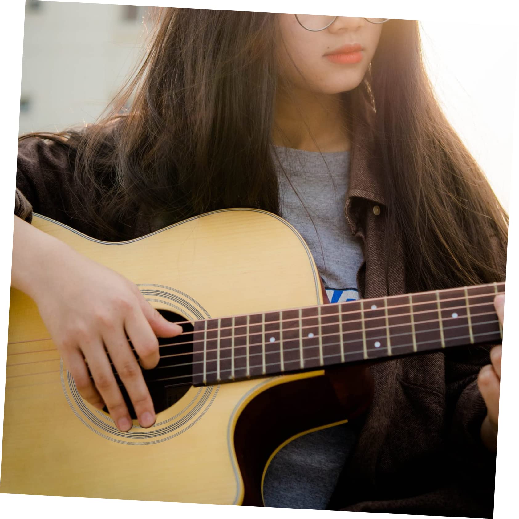 ULDIGI 16 Pcs Classical Guitar Sound Hole Rosette Decorative Guitar Rosette Sticker