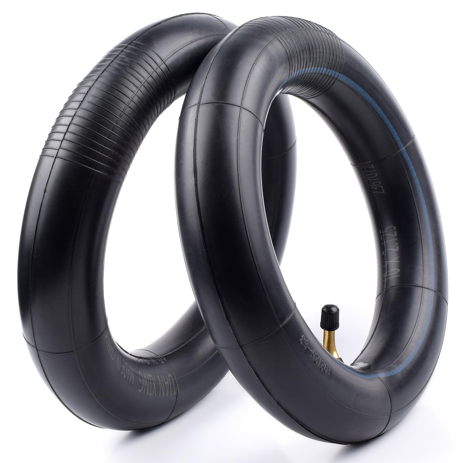 SKLK-SEL 10x2.125 (10 Inch) Inner Tube Set -Duty 10x2 Inner Tube for 2-Wheel Self-Balancing Electric Scooter Kid's Bike, Trike Strollers -TR87 Angled Copper Valve Stem, Butyl Rubber Construction(2PCS)