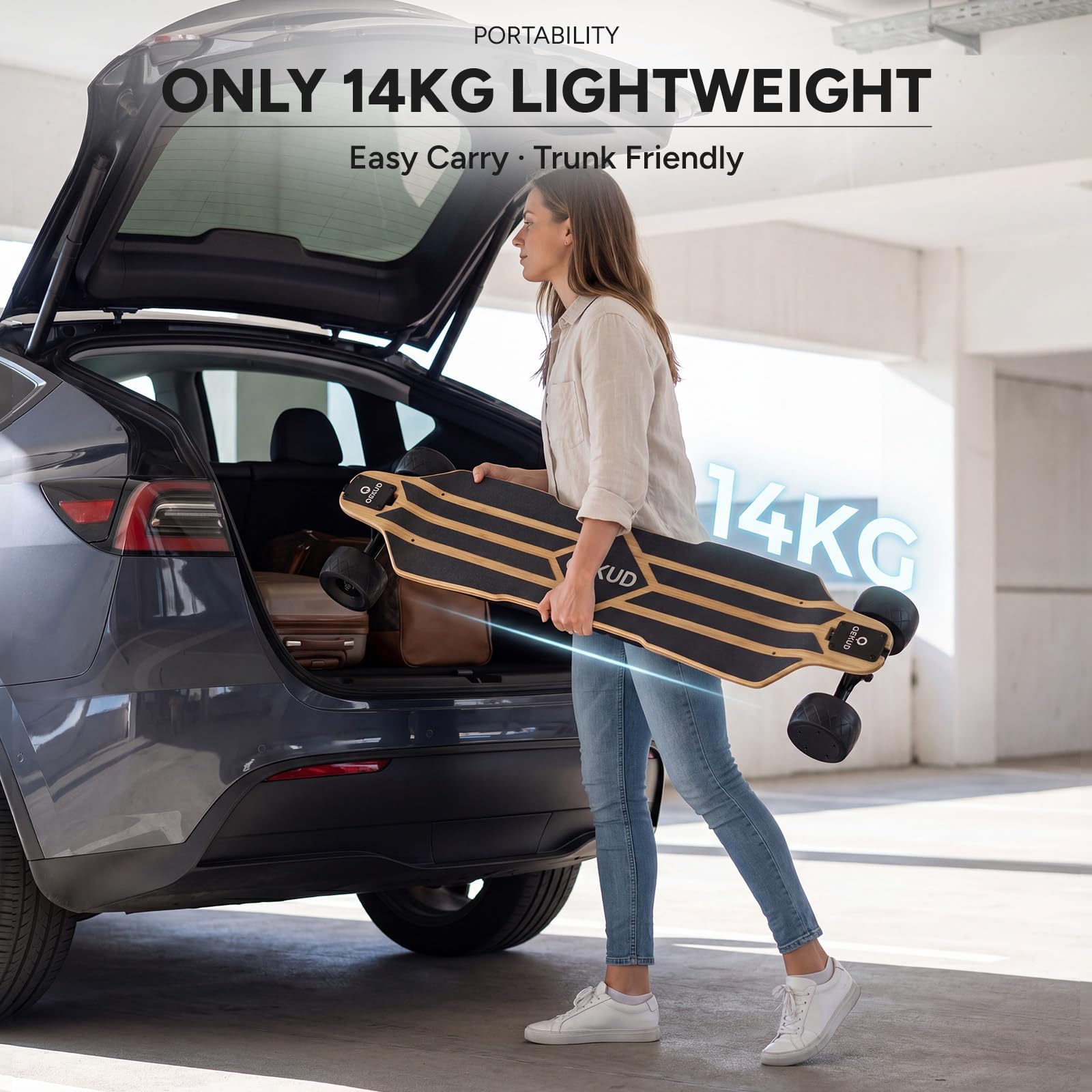 V2 Skateboard électrique, longboard double moteur 1200 W | Portée de 90 km, skateboard électrique tout-terrain puissant pour adultes et adolescents