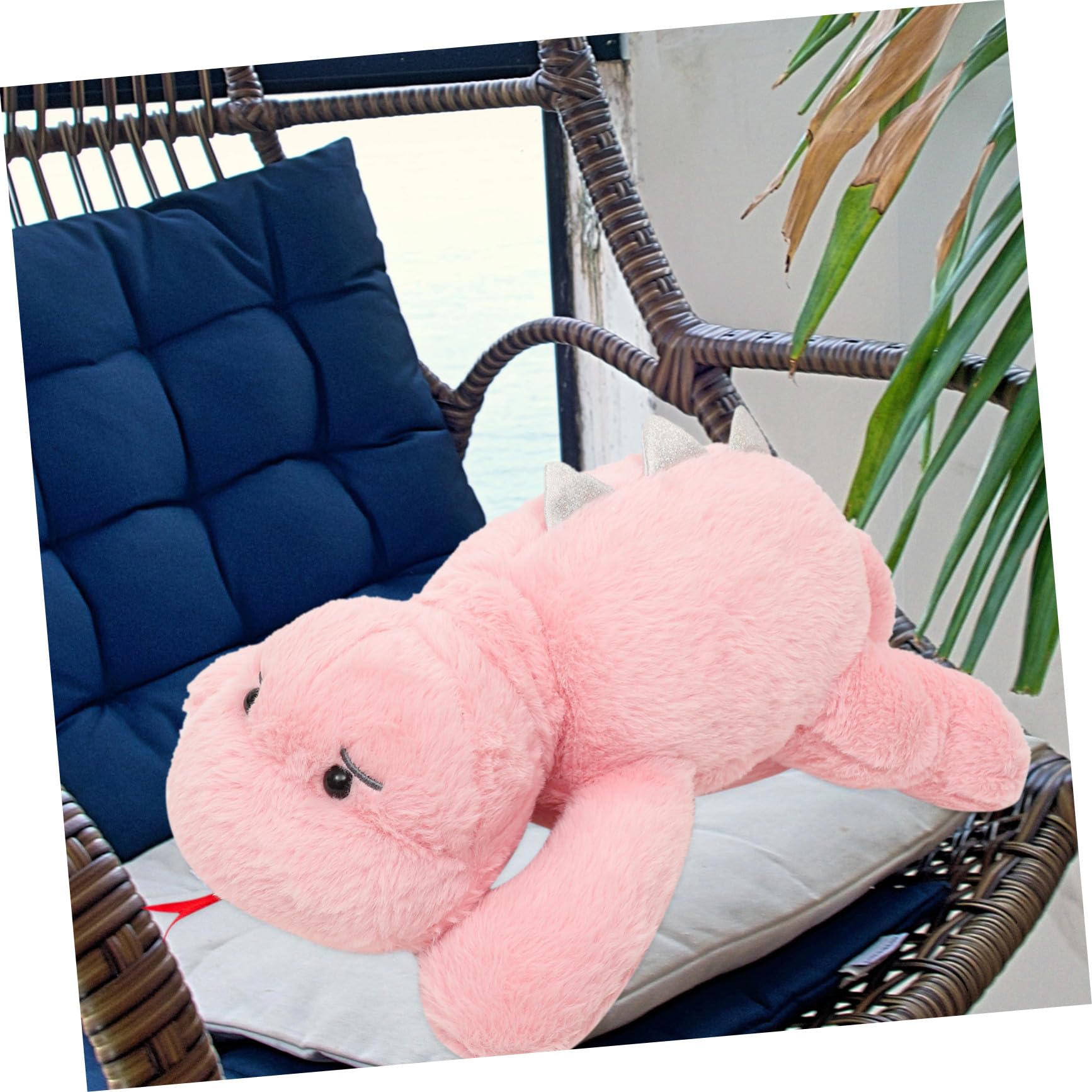 Hohopeti Muñeco Dinosaurio de Peluche y Seguro Almohada Infantil de Dinosaurio para Juguete Decorativo con Diseño de Cartoon para Dormir y Decorar Habitaciones
