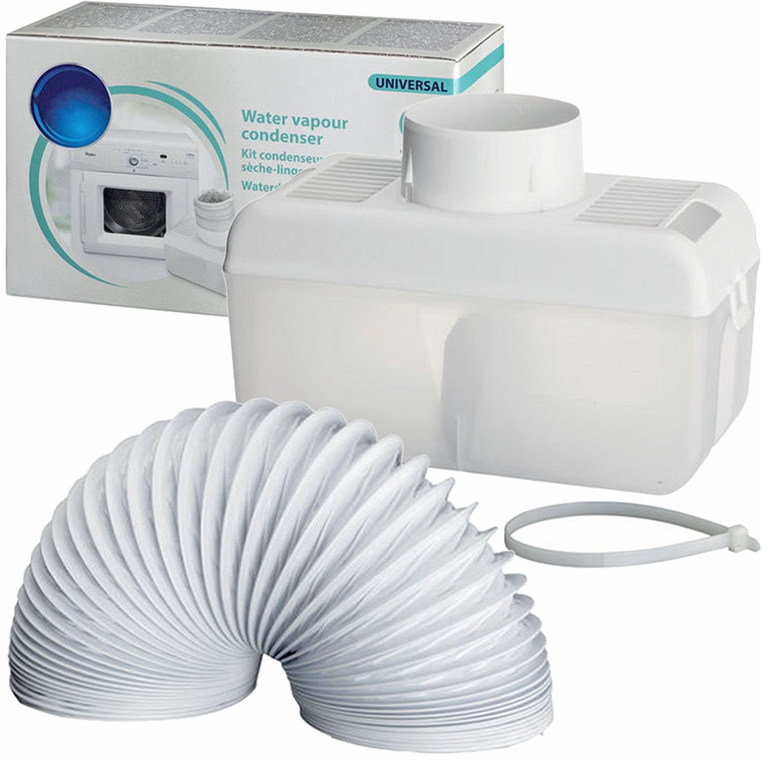 SPARES2GO Condenser Vent Hose Kit Box For Bush Vented Tumble Dryer