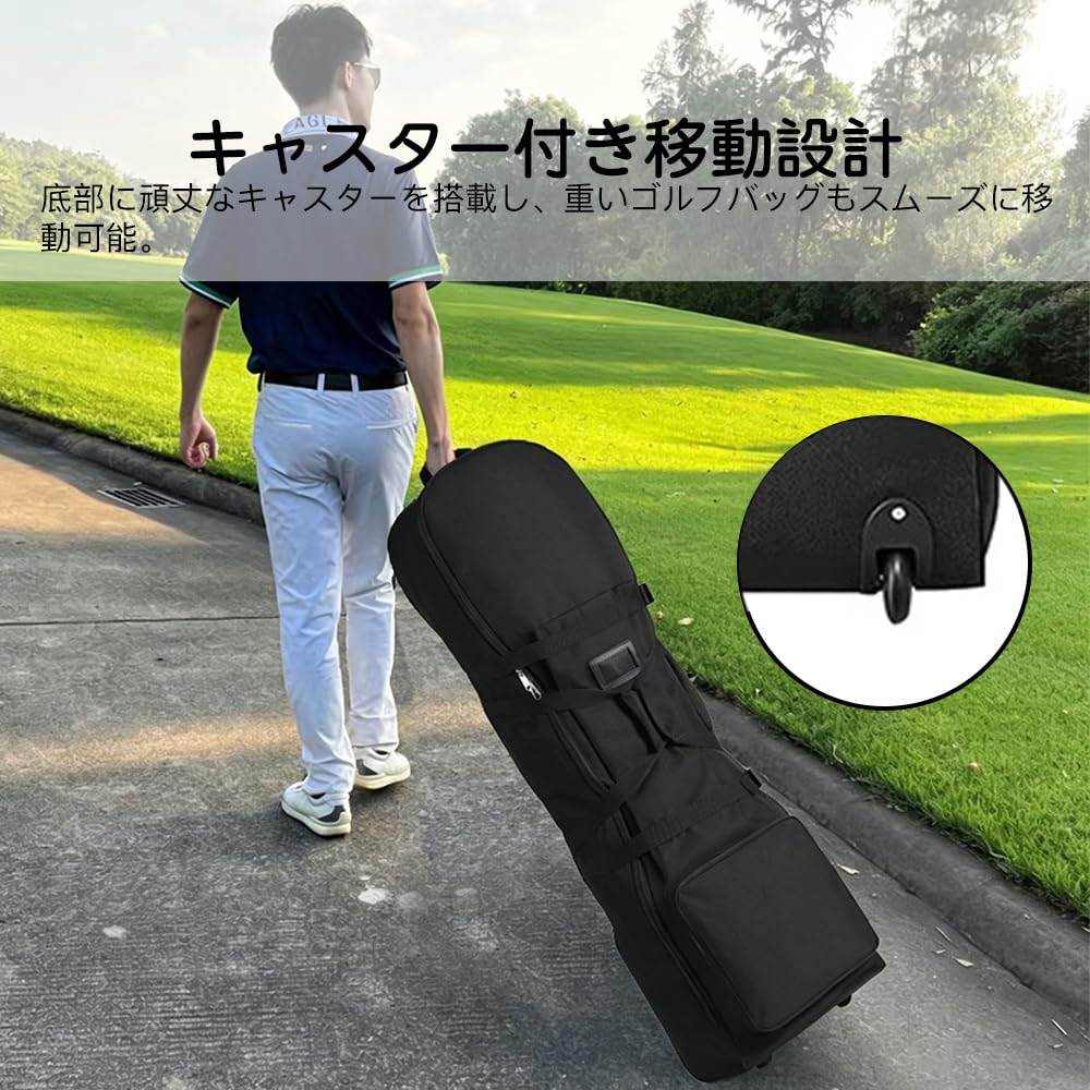 Amazon | NEUROVEX ゴルフバッグカバー キャスター付き トラベルカバー