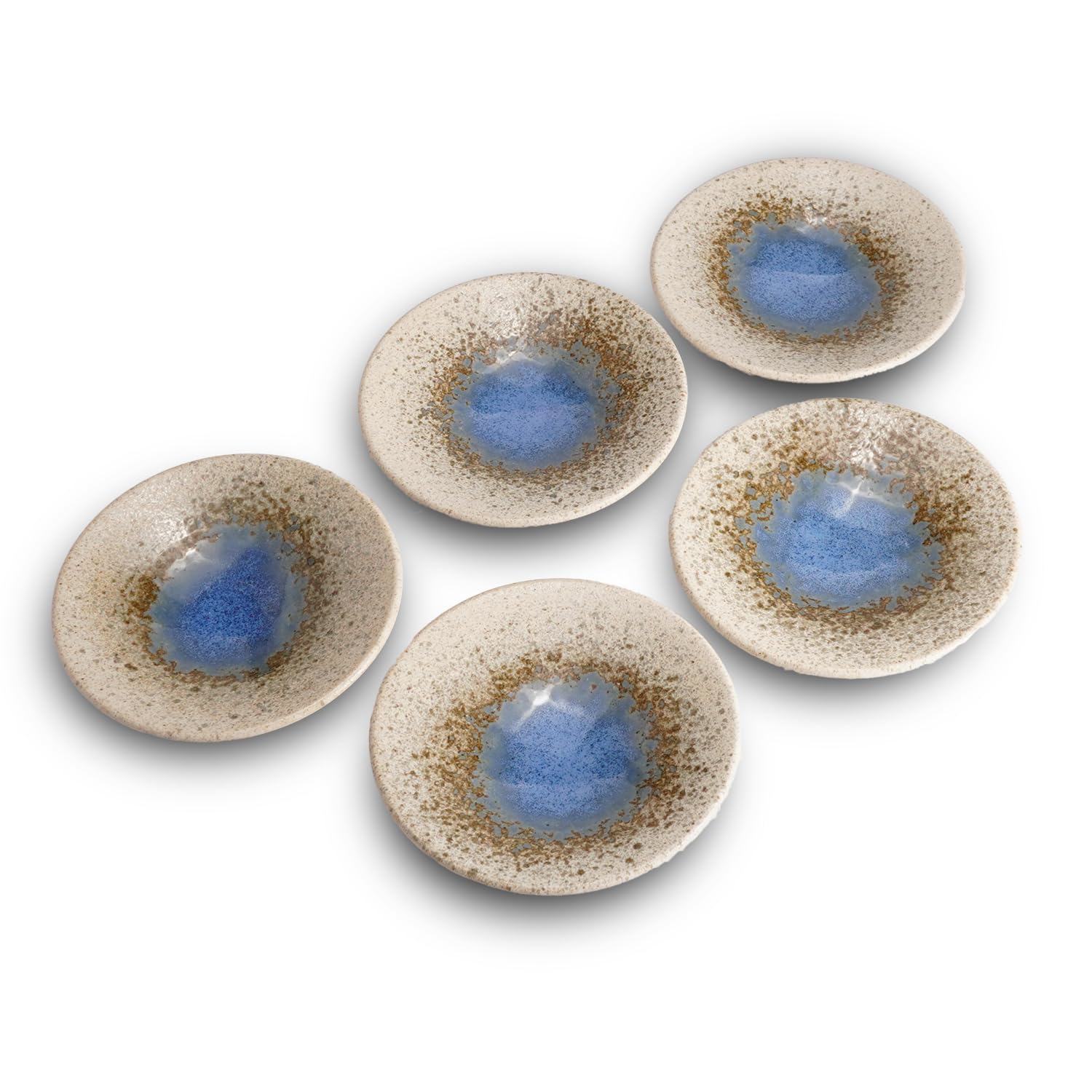 Amazon.com: COTONOHA Mino Ware Ceramic Plates Set of 5, 5.5-Inch