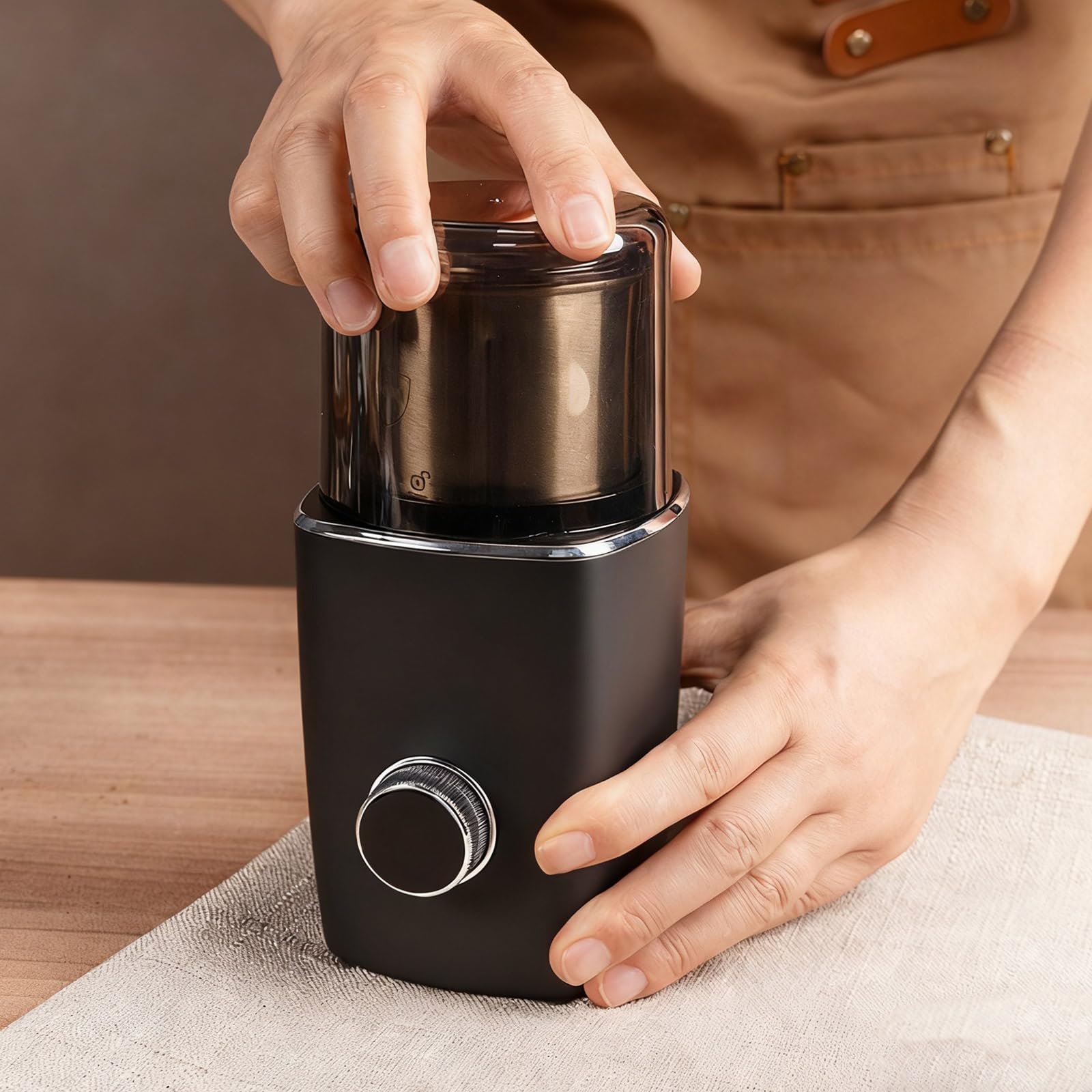Molinillo de café Recargable, Motor silencioso de Acero Inoxidable 304, Molinillo eléctrico inalámbrico portátil para Frijoles, Especias, eléctrico para Uso en la Cocina