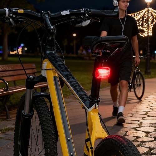 Miniatura 5 de Bright Bike Tail Light - Battery Powered Quick Release  Rear Light with Safety Flash Modes, Bicycle for Night Riding, Dirt Biking, Scooter, Stroller