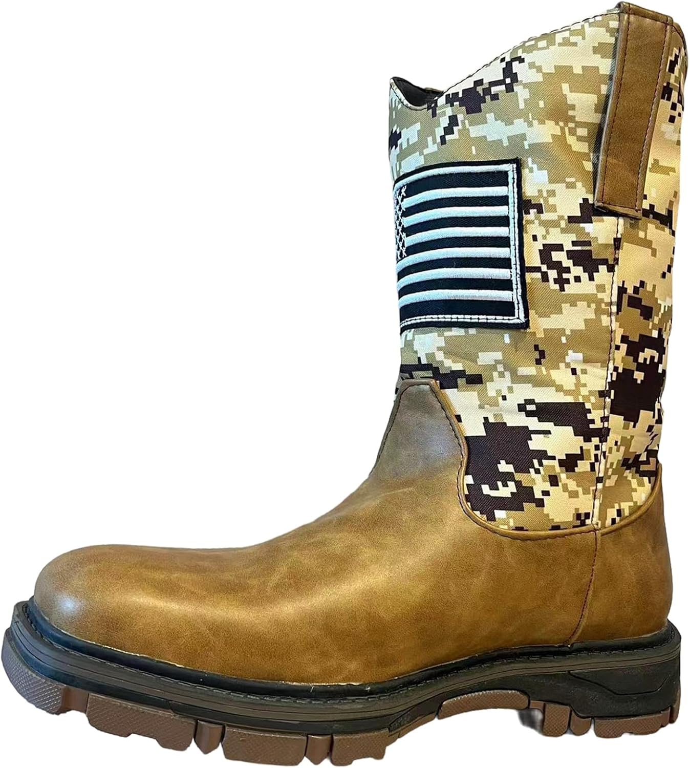 YXCFEWD Men's Cowboy Boots - Slip Resistant Comfort