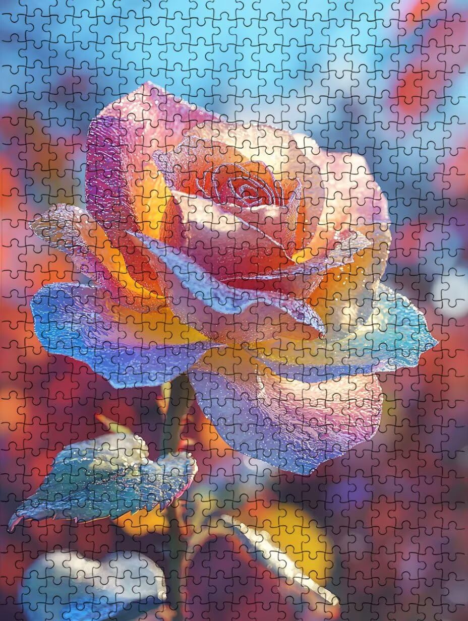 Kolorowe Płatki Puzzle 3000 Sztuk, Puzzle Dla Dorosłych Puzzle, Wyzwanie Puzzle Dekoracja Gry, Rozrywka Edukacyjna Gra dla całej rodziny, na prezent Dekoracja BXHZW7-97