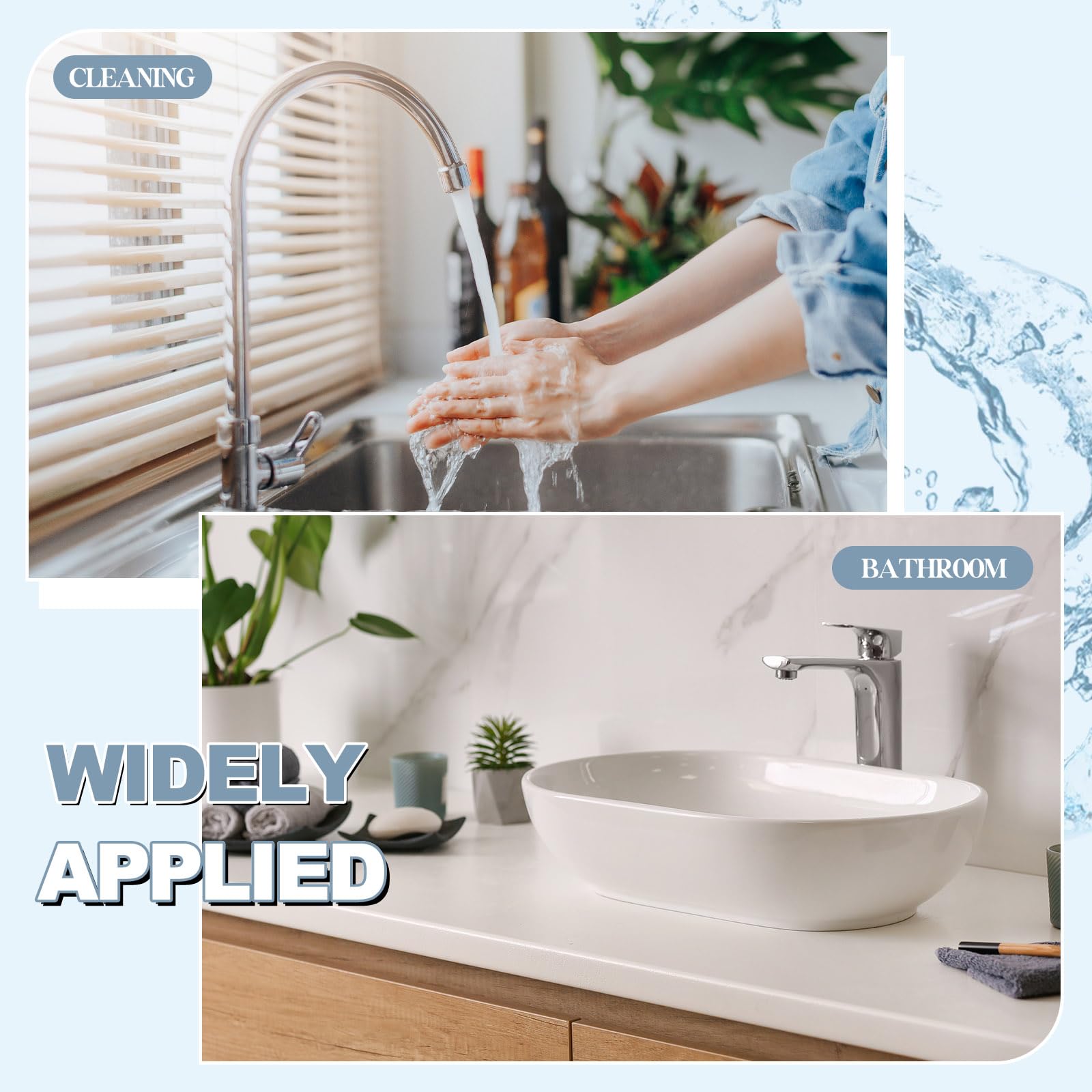 Tandefio 4 Stück Universal Bar Waschbecken Überlaufrohr Edelstahl Abflusssieb Rohrstange Spüle Stopper Überlauf Waschbecken Stöpsel Badezimmer Rohre Armaturen für Küche Gewerbe 2,5 cm, 3,8 cm, 3,8 cm