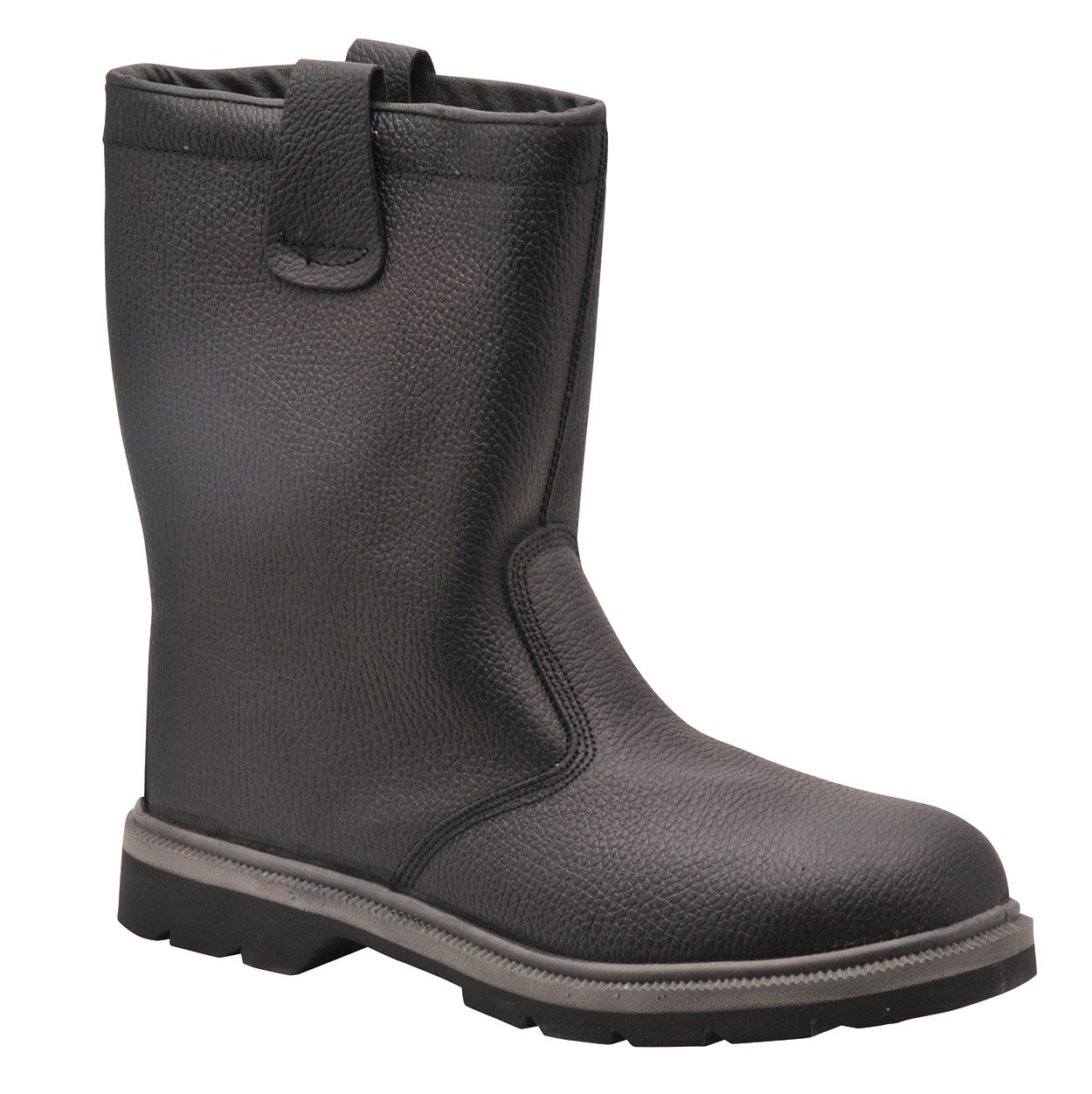 Portwest FW12 Bottes Fourrées Steelite Doublé Fourrure Résistant aux Huiles | Noir, 43, S1P EN ISO 20345, Semelle Acier Anti-Perforation, Coquille Acier, Antidérapant Double Densité