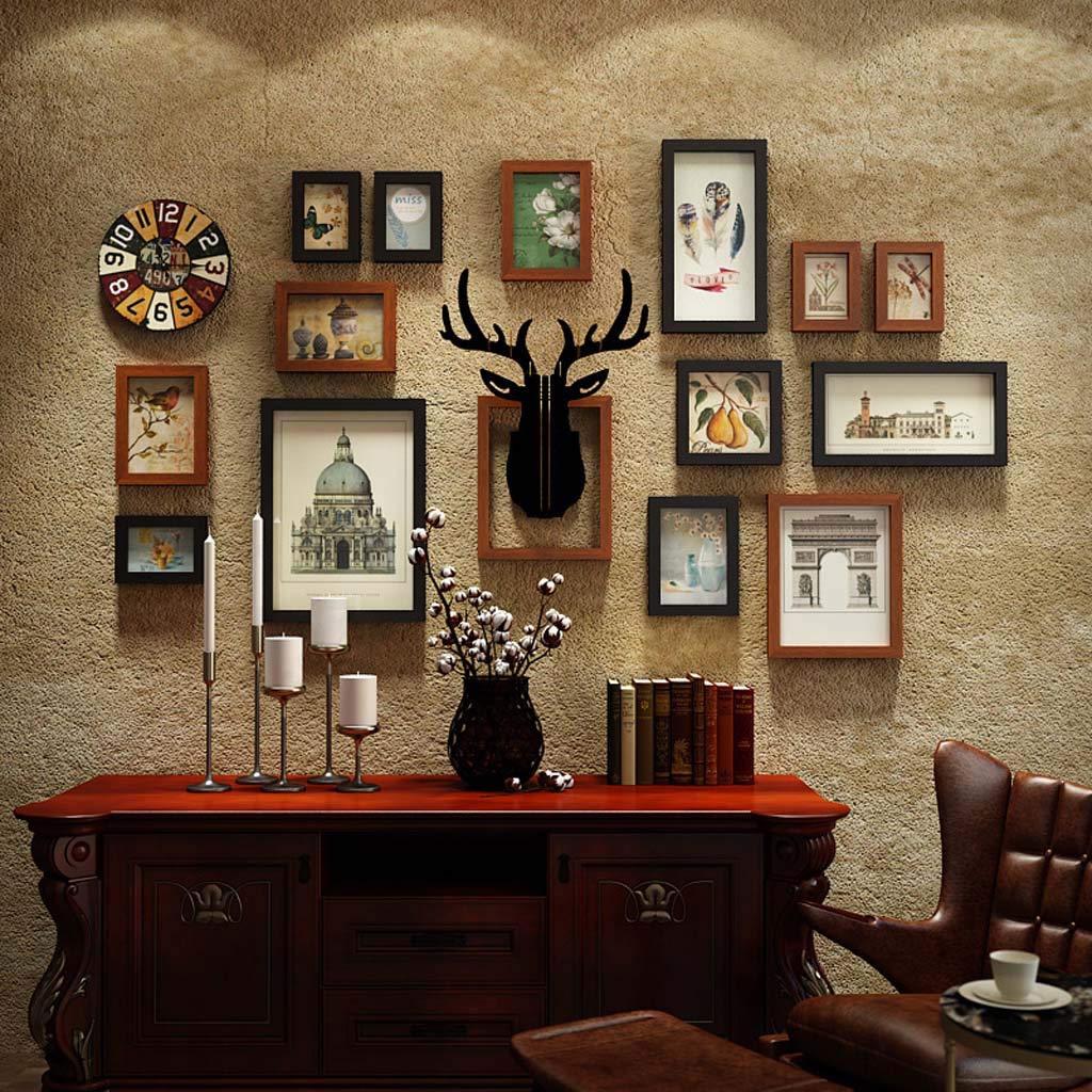 Amazon.com - ZXW Photo Wall Set, Retro Combination Photo Frame