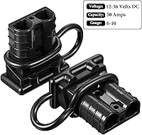 Vista 5 de Boao 6 juegos de batería de calibre 6-10 Desconexión rápida de desconexión 50a 12-36v Batería Conector rápido Arnés de cable Kit de enchufe