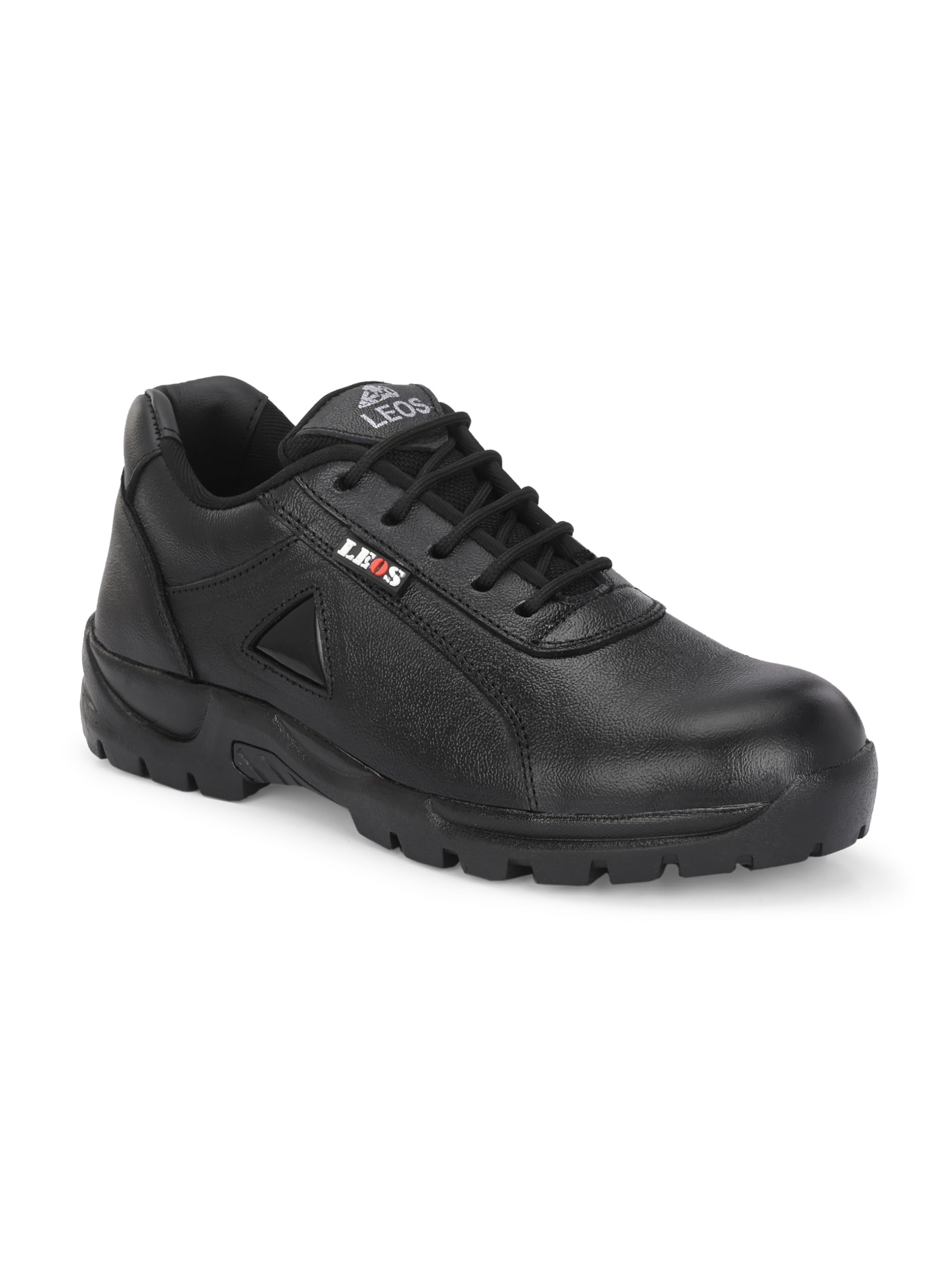 Leo Mens Lightweight Durable & Antislip Leather Safety Shoes for Industrial & Casual Purpose Black (B0DD3JXWT6) Amazon Price History, Amazon Price Tracker