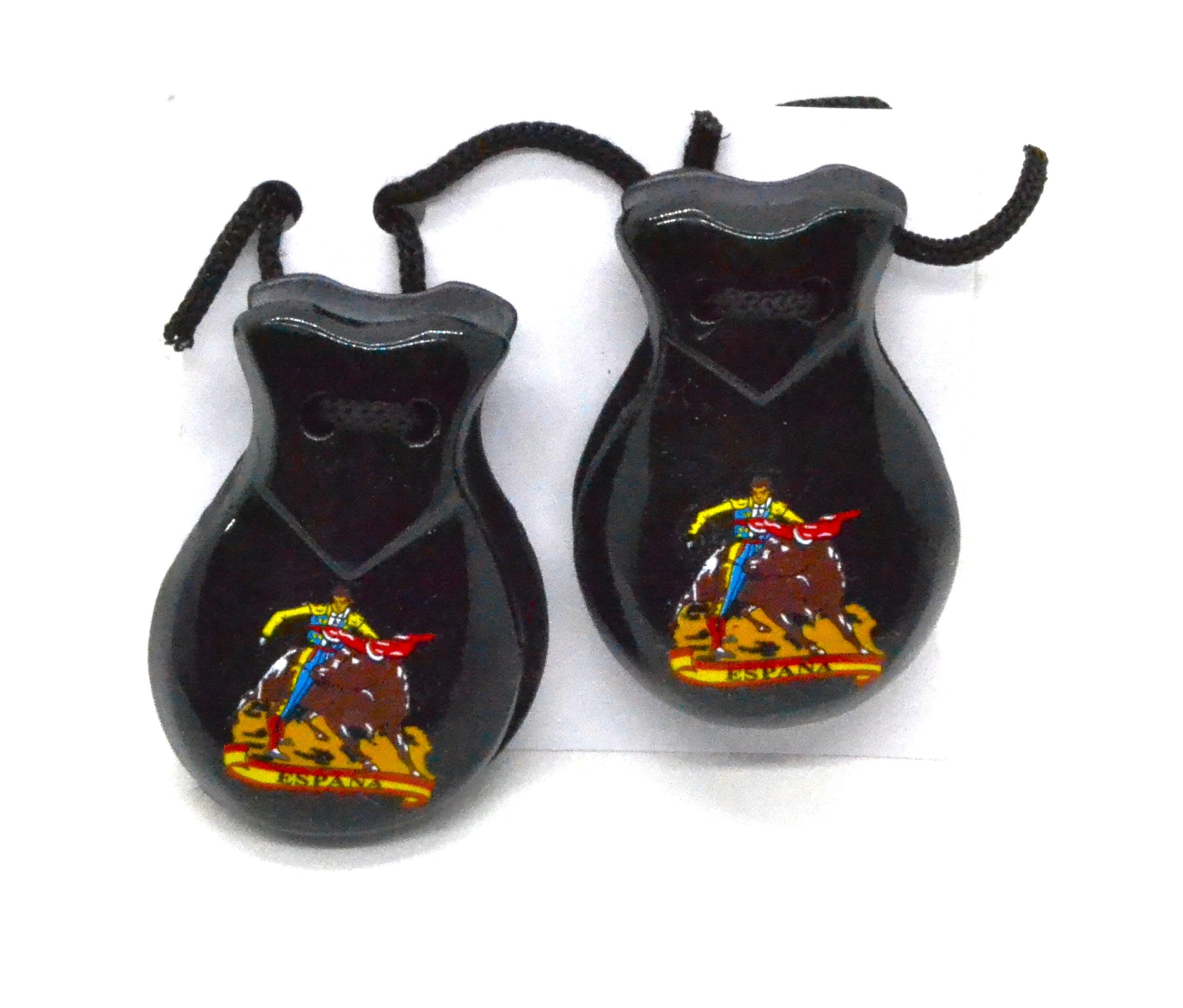 Image secondaire de Castagnettes Espagnoles en Bois pour Enfants - 6 cm