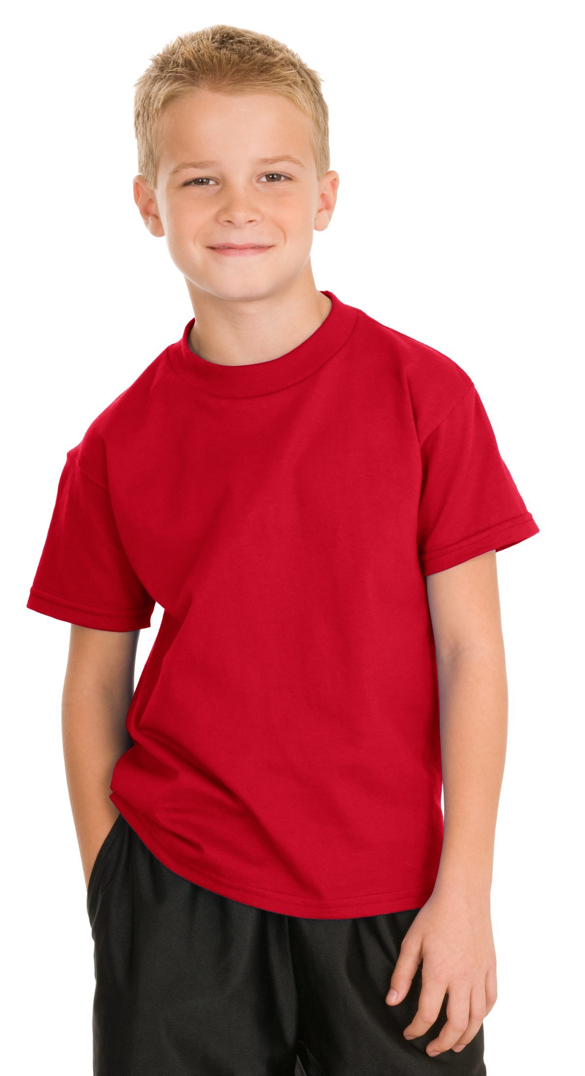 T-shirt in cotone TAGLESS da bambino autentica_Torna Red_XL
