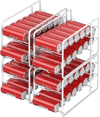 MOOACE - Estante dispensador de latas delgadas apilables, alto y delgado, organizador de almacenamiento para nevera, congelador, despensa, armario disponible en Yaxa Peru