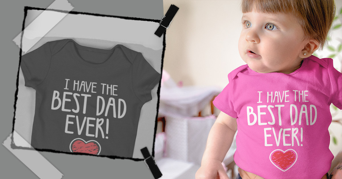 Amazon.com: Tstars I Have the Best Dad Ever Father's Day Baby Outfit | Gift  for New Dads Infant Boy Girl Bodysuit Newborn Aqua: Clothing, Shoes \u0026  Jewelry
